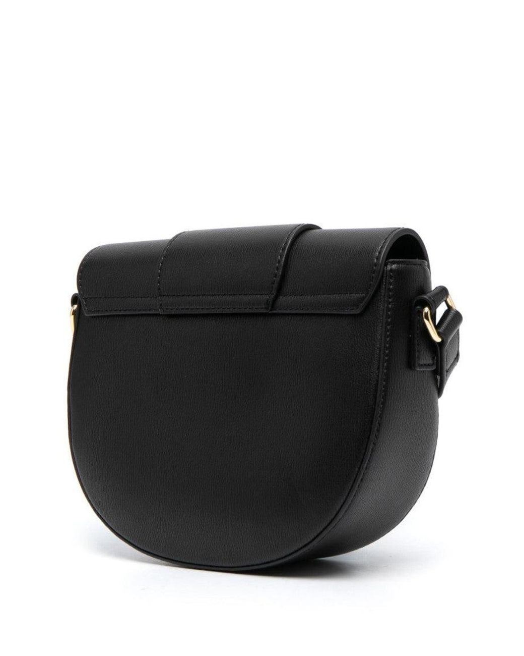 Love Moschino Black Heart-Plaque Small Crossbody Bag