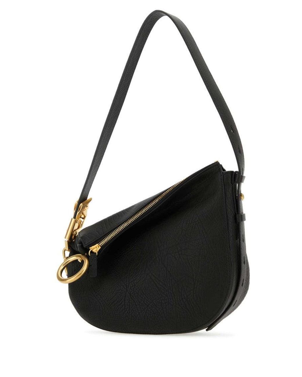 Burberry Black Burberry Calf Leather Shoulder Bag