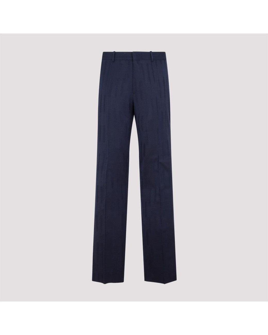 Off-White c/o Virgil Abloh Blue Jacquard Slim Pant for men