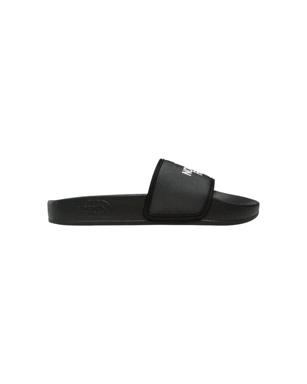 The North Face Black Logo Slides
