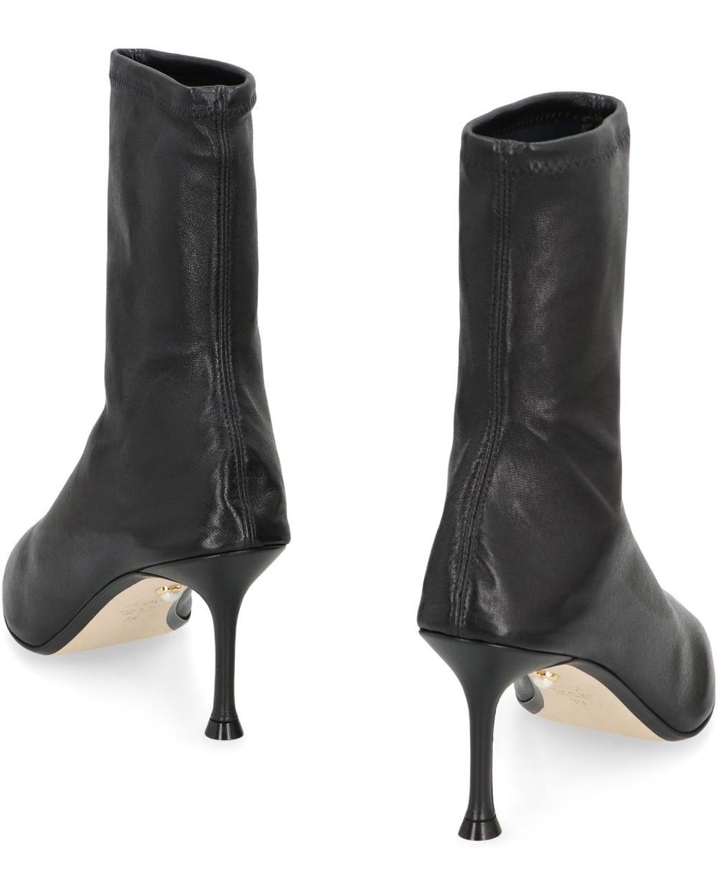 ALEVI Black Leather Ankle Boots