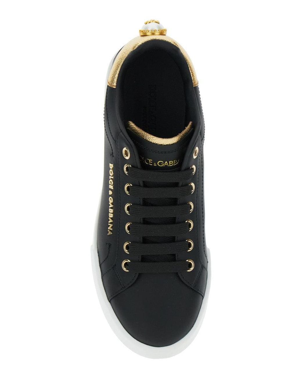 Dolce & Gabbana Black Low Top Sneakers
