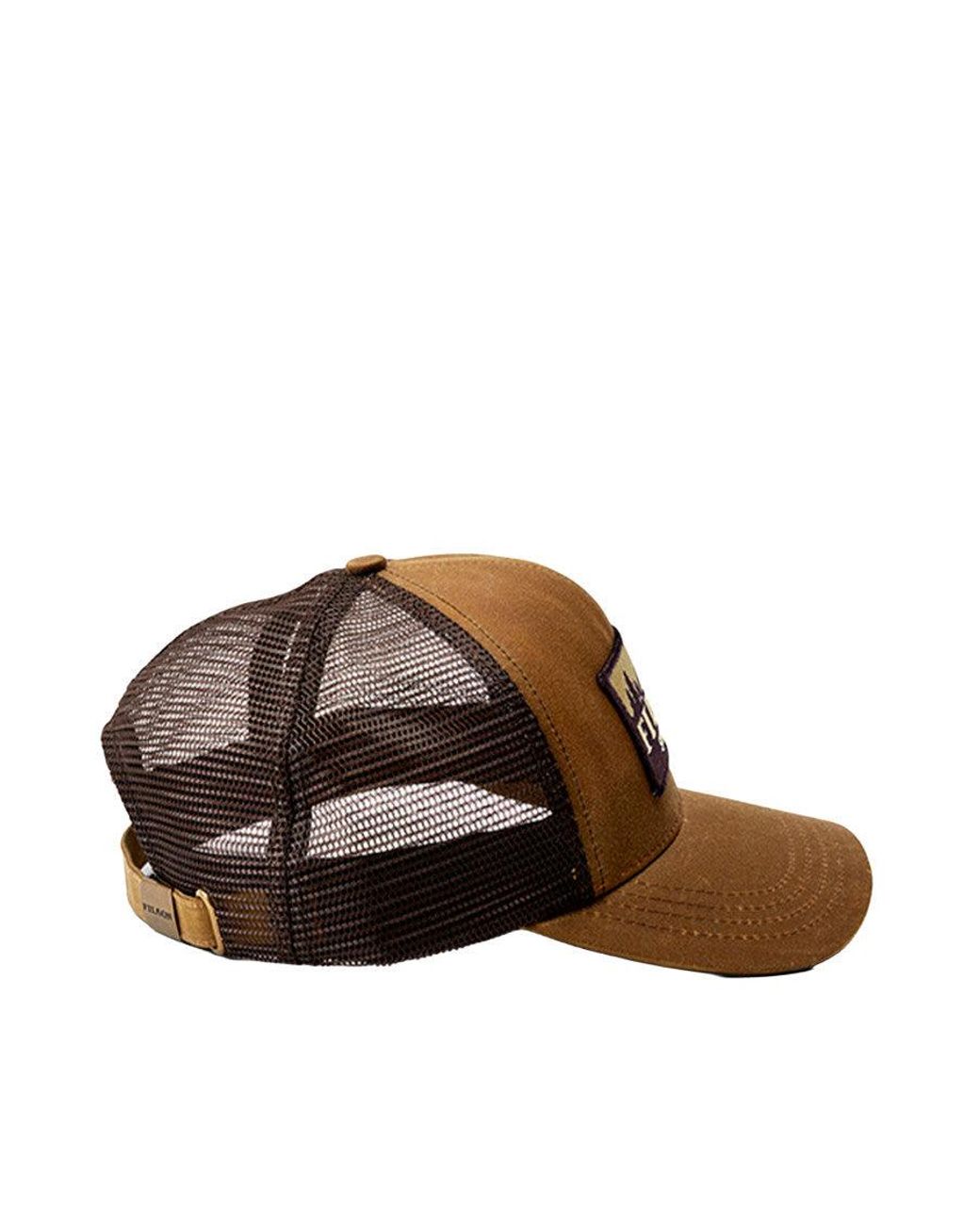 Filson Brown Scenic Logo Baseball Hat for men
