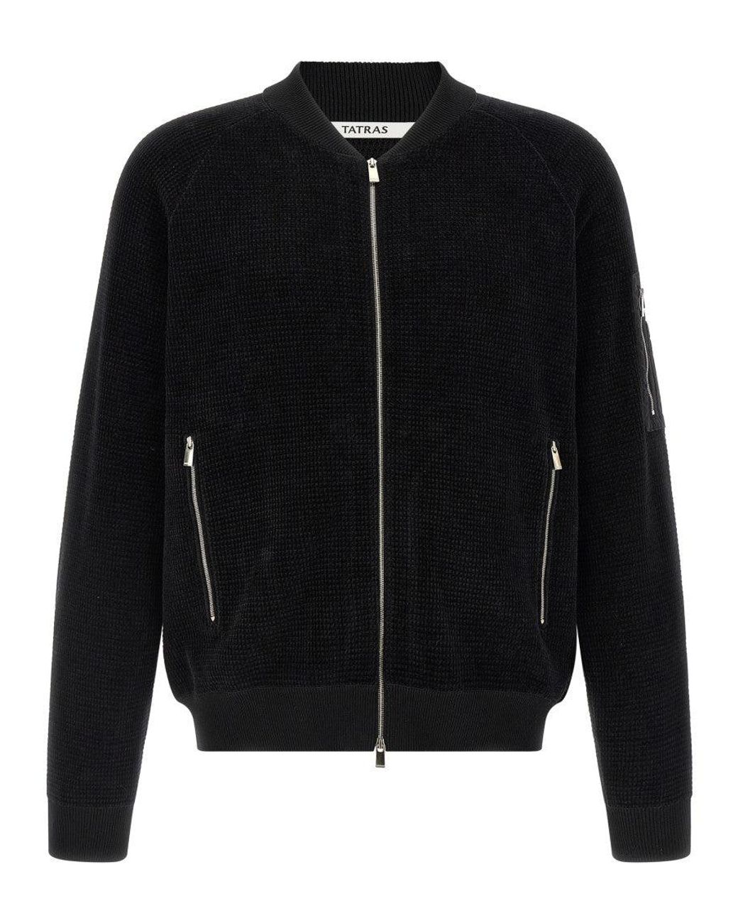 Tatras Black Textured Jacket for men