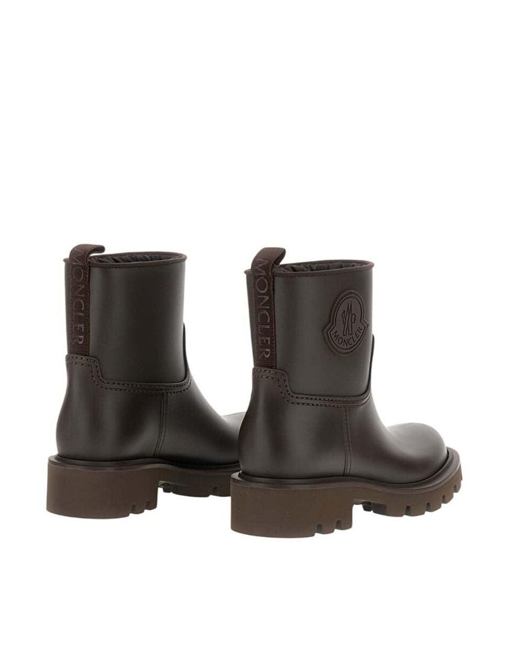 Moncler Brown Leather Boots