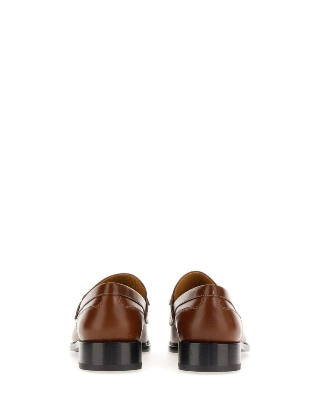 Rene Caovilla Brown Slip On Loafers