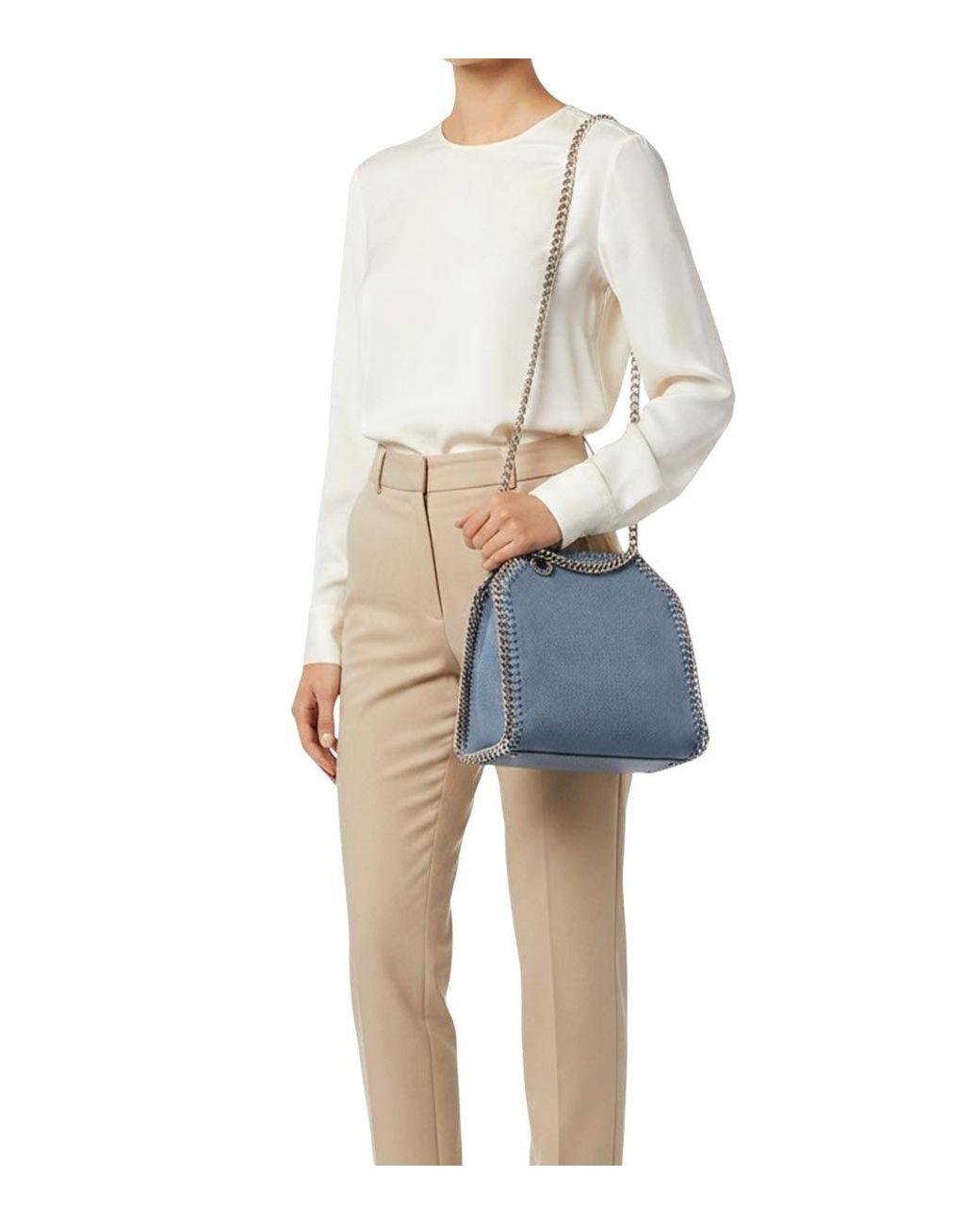 Stella McCartney Blue Falabella Tiny Tote