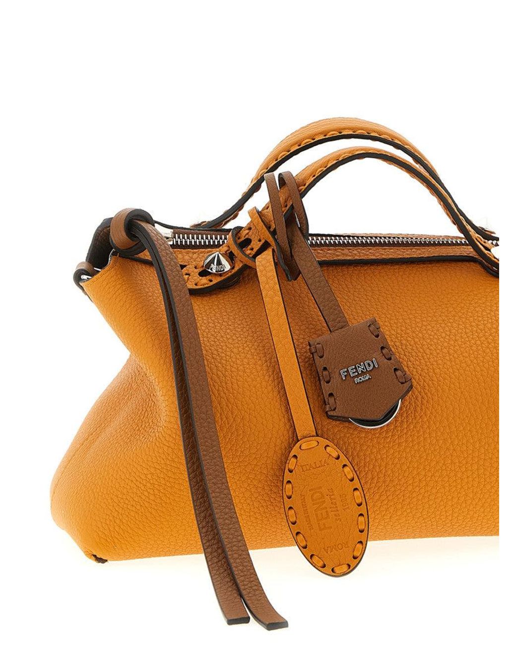 Fendi Brown Calfskin Handbag Bag