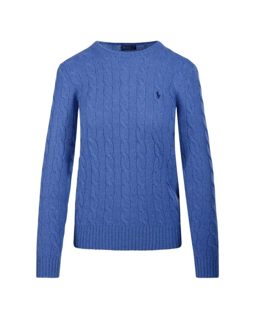 Polo Ralph Lauren Blue Knitted Crew Neck Sweater