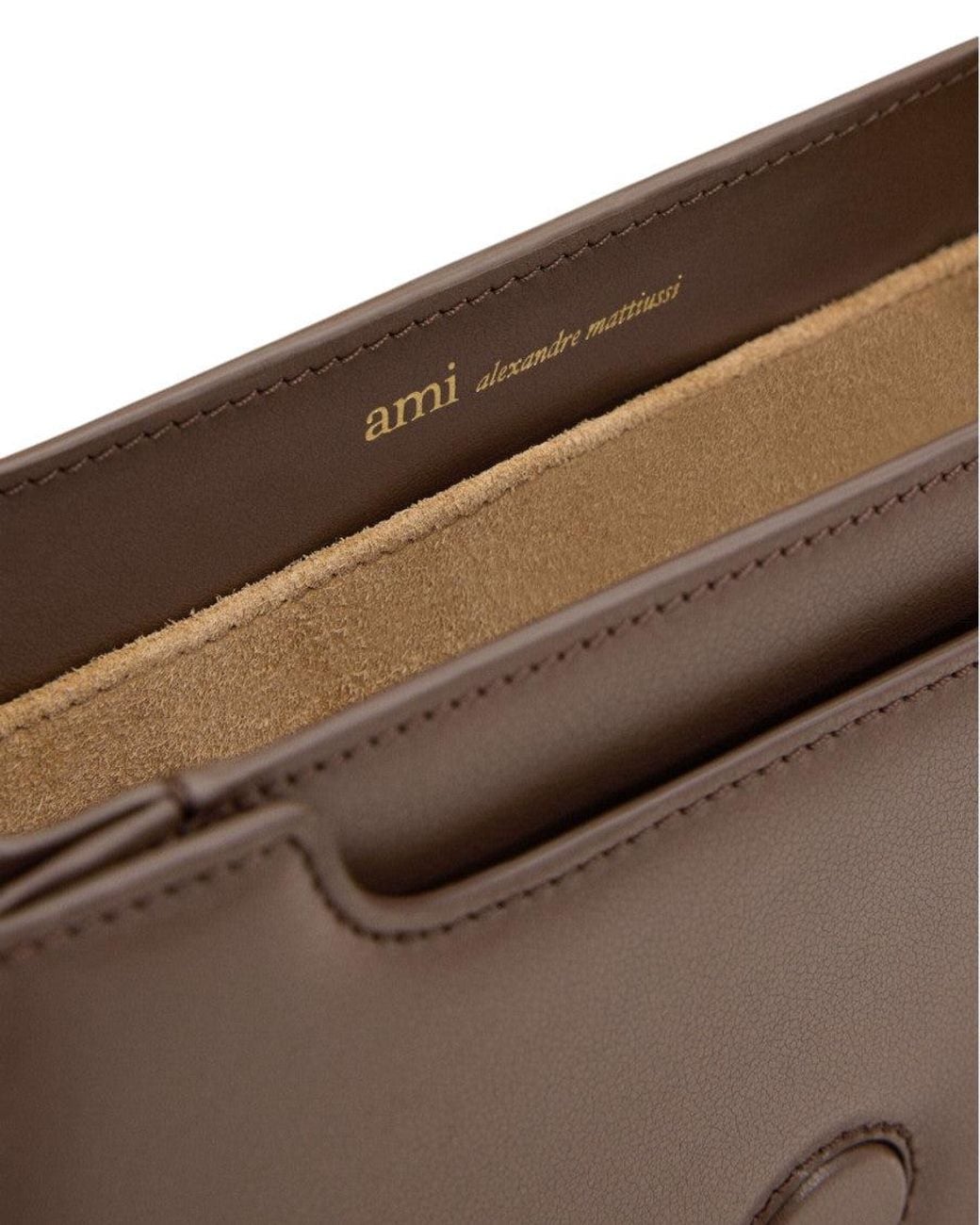 AMI Brown Paris Handbag