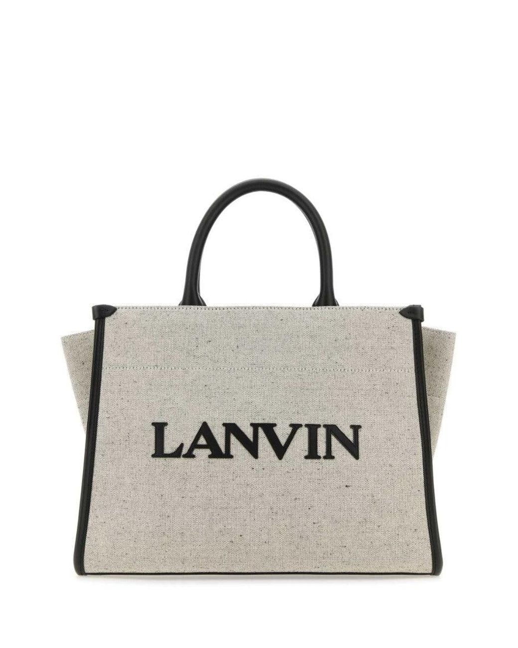 Lanvin Gray Light In&Out Small Tote Bag
