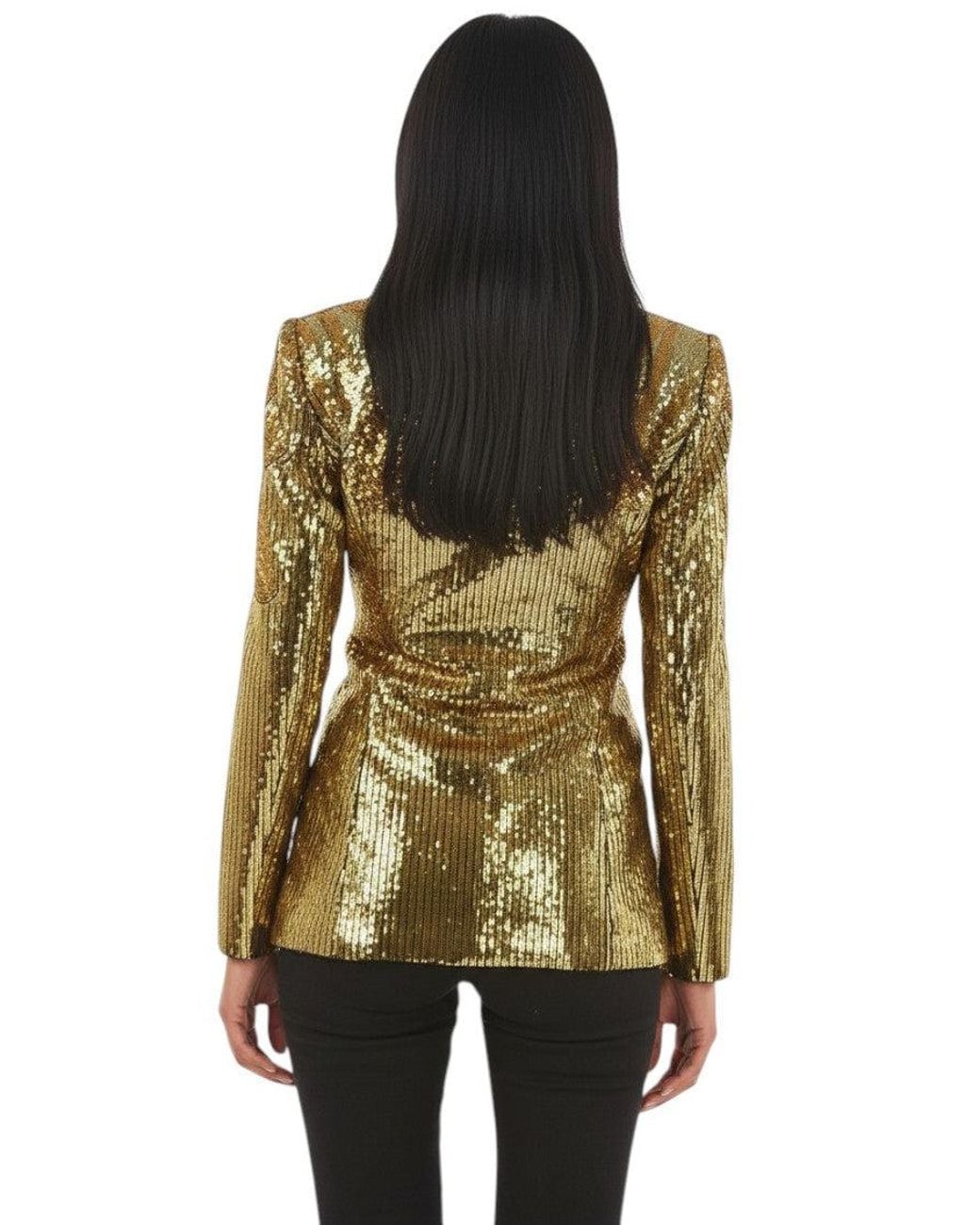 Philipp Plein Green Embellished Shawl Lapel Blazer
