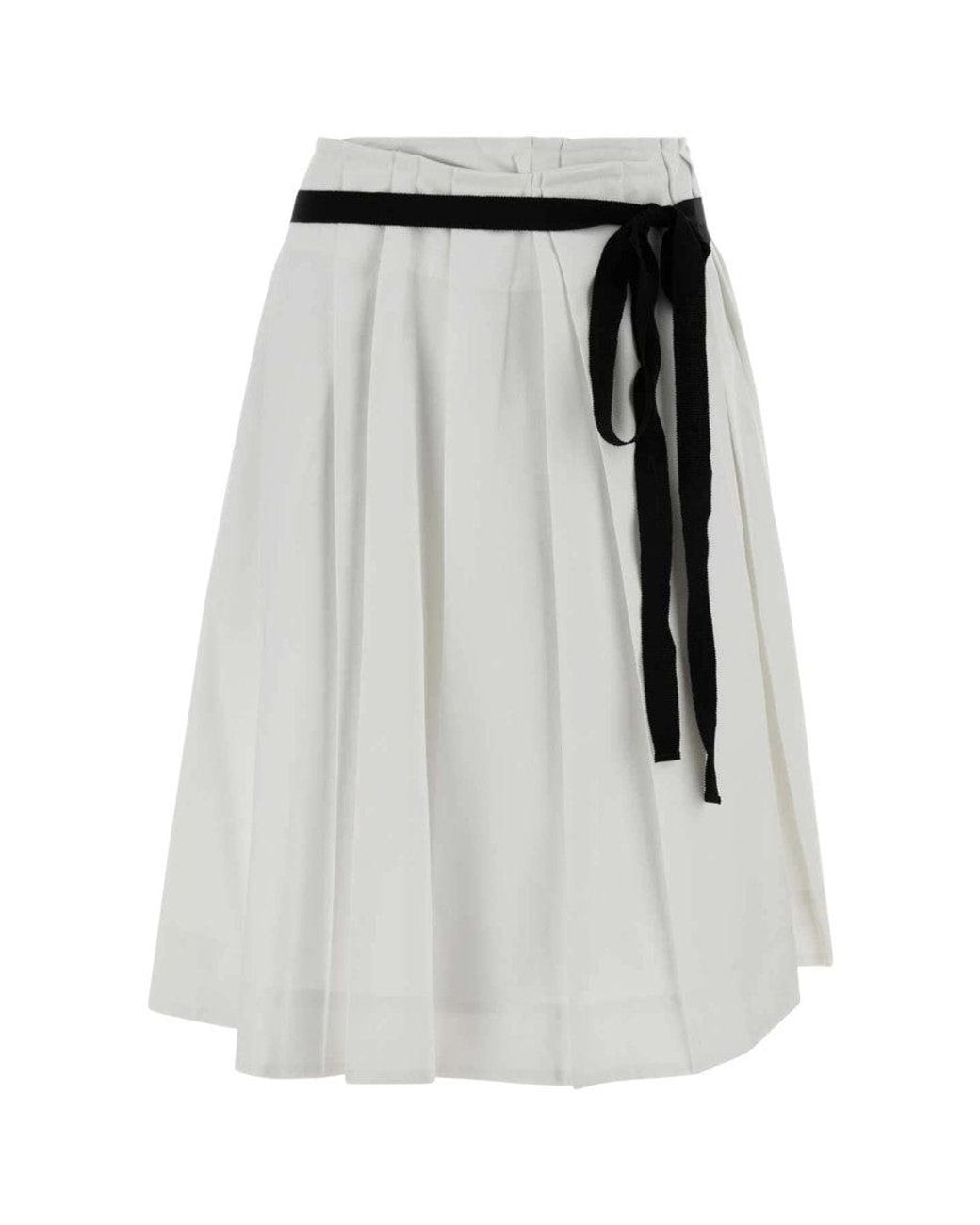 Prada Black Gabardine Skirt