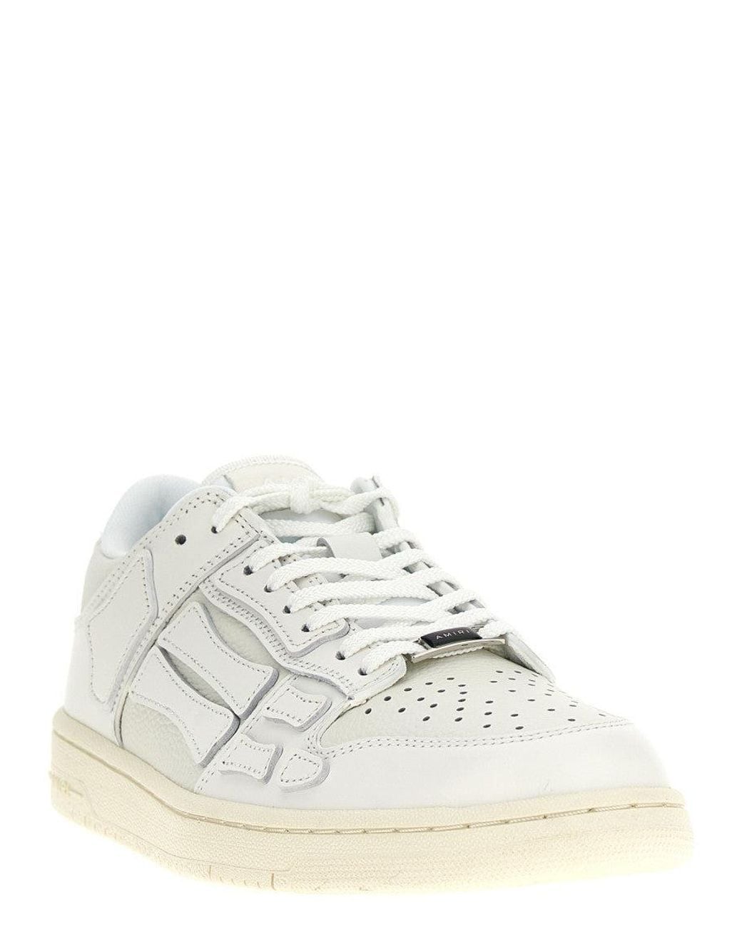 Amiri White Skel Low Top Sneakers for men