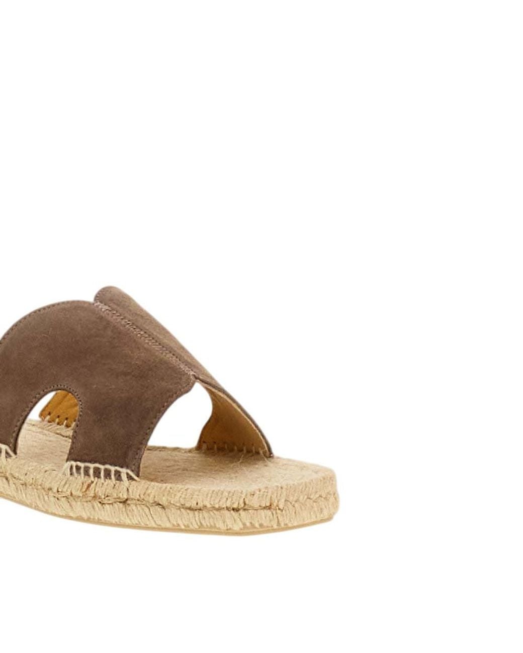 Castaner Brown Slip-On Sandals