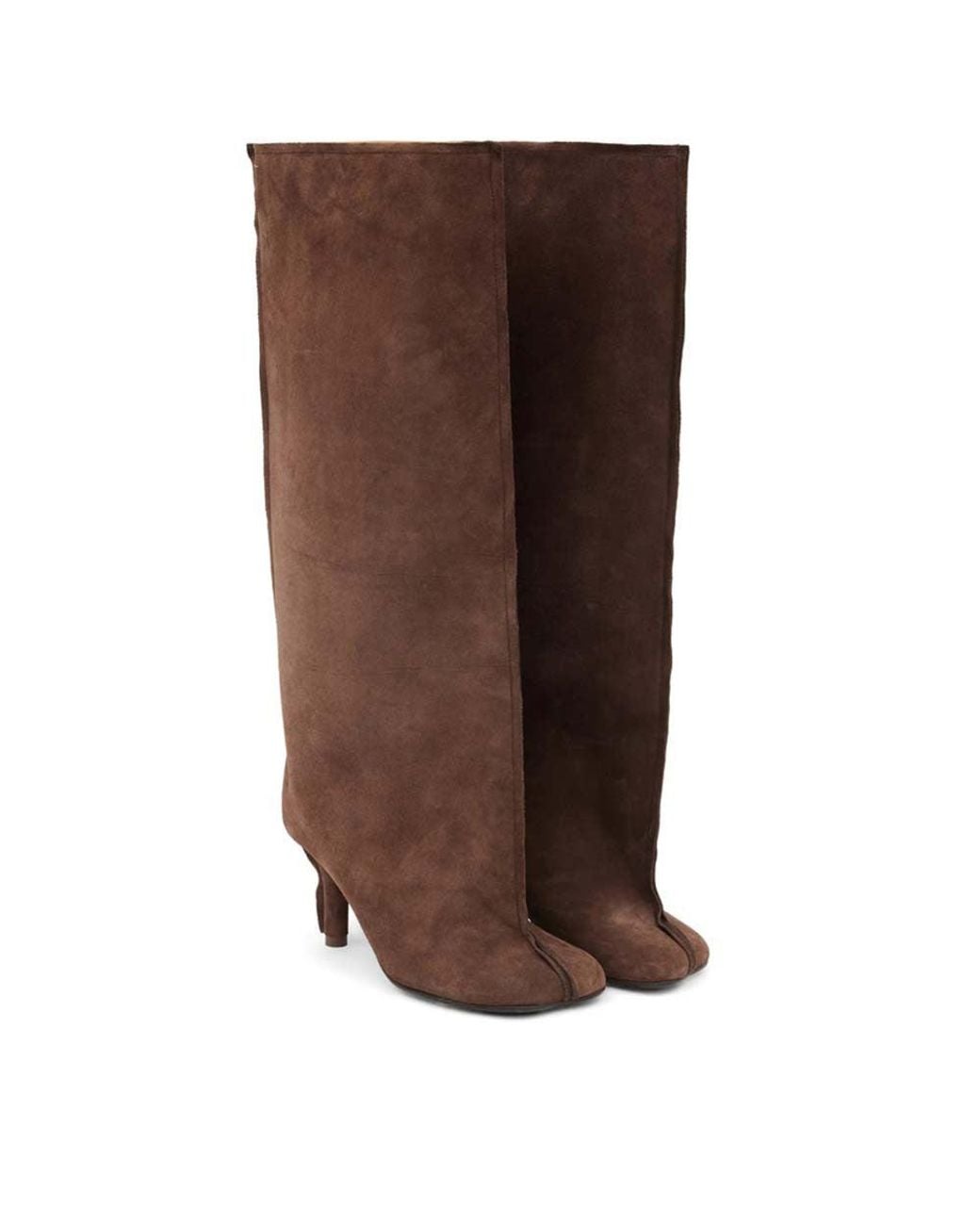 MM6 by Maison Margiela Brown Anatomic Suede Boots