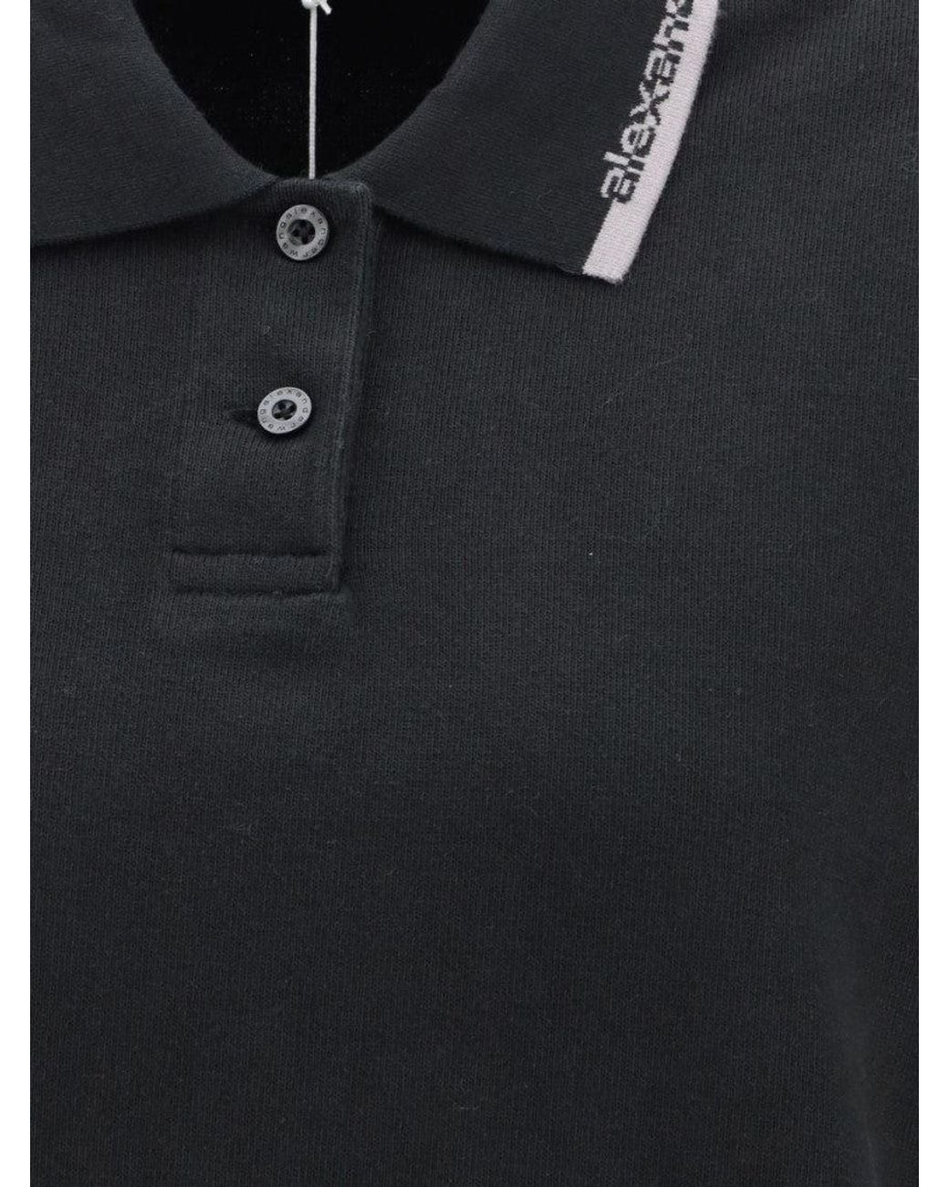 Alexander Wang Black Cotton Polo