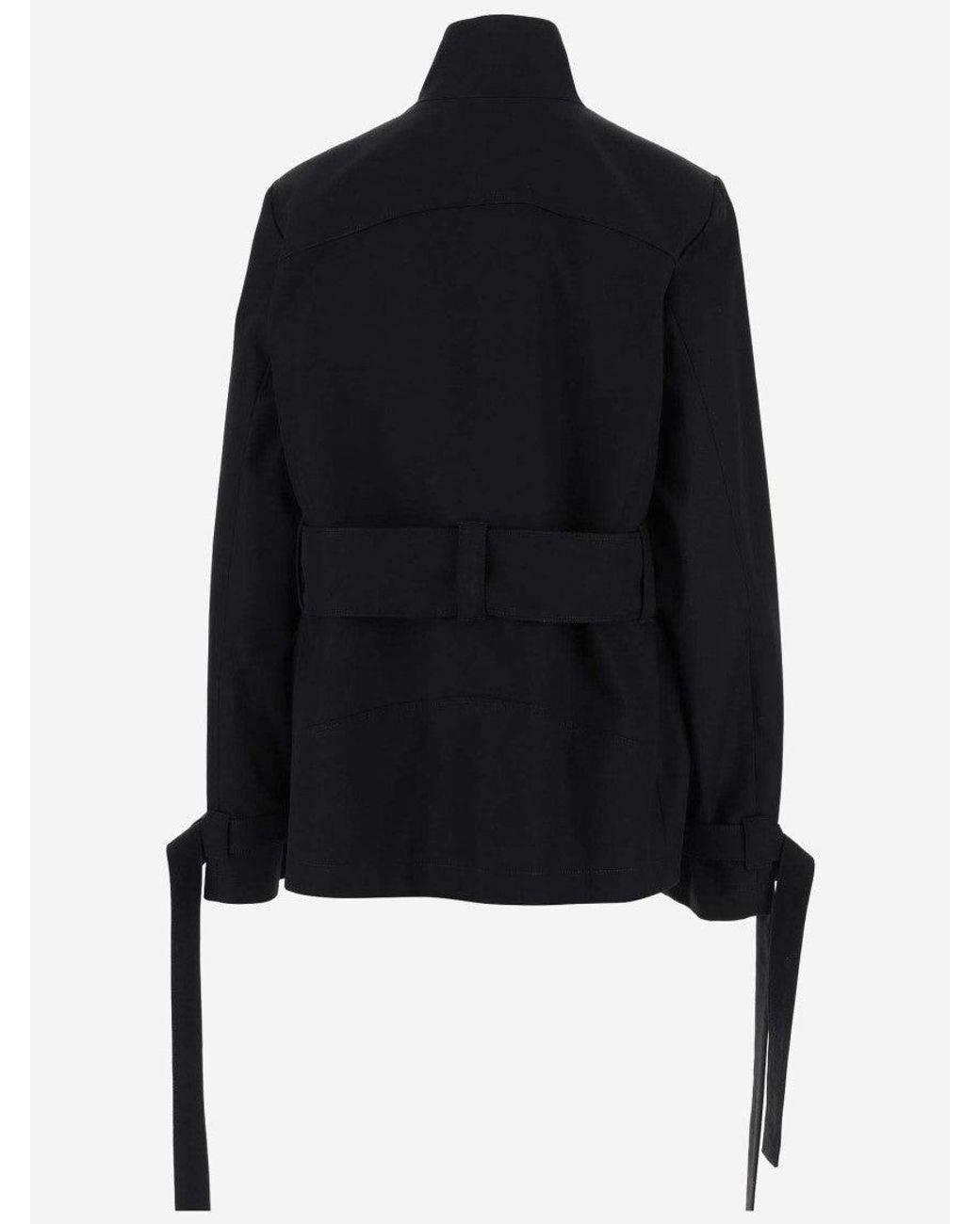Off-White c/o Virgil Abloh Blue Adjustable Waist Belt Jacket