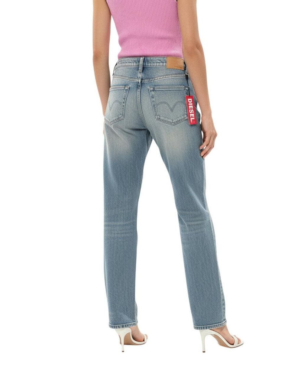 DIESEL Blue Regular Low Rise Jeans