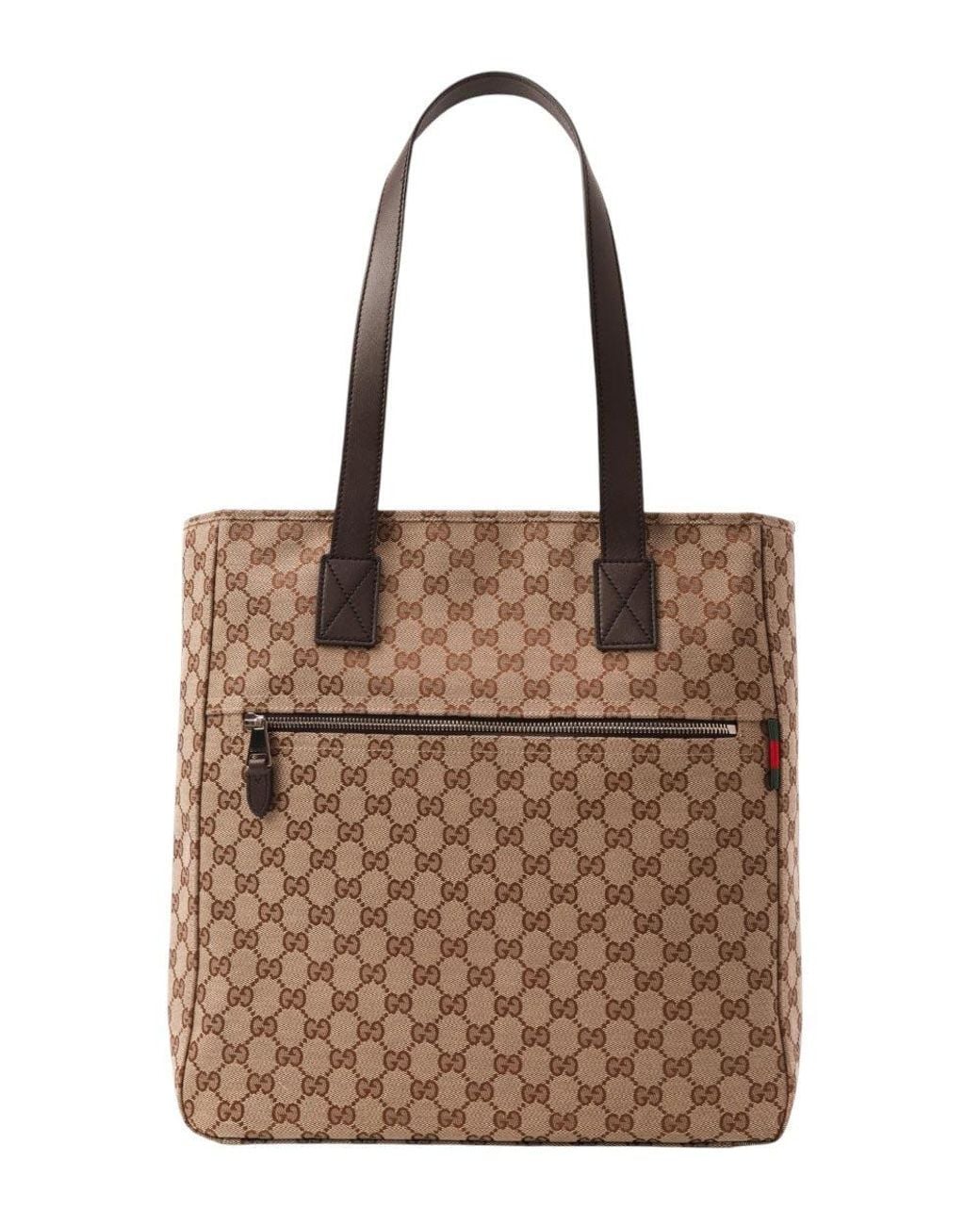Gucci Brown Gg Logo Medium Tote for men