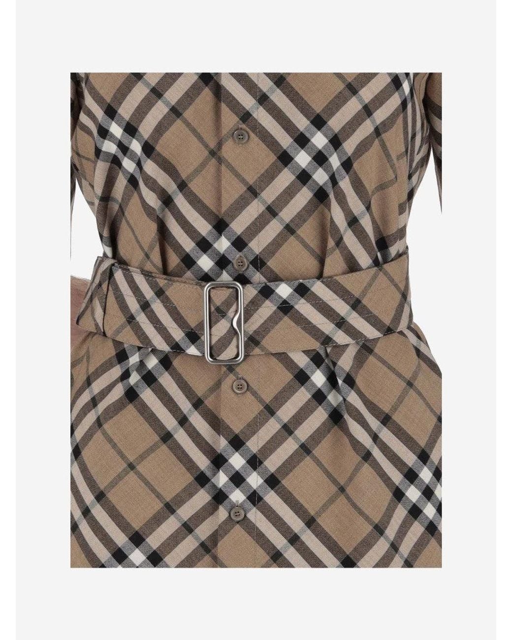 Burberry Multicolor Pattern Check Dress