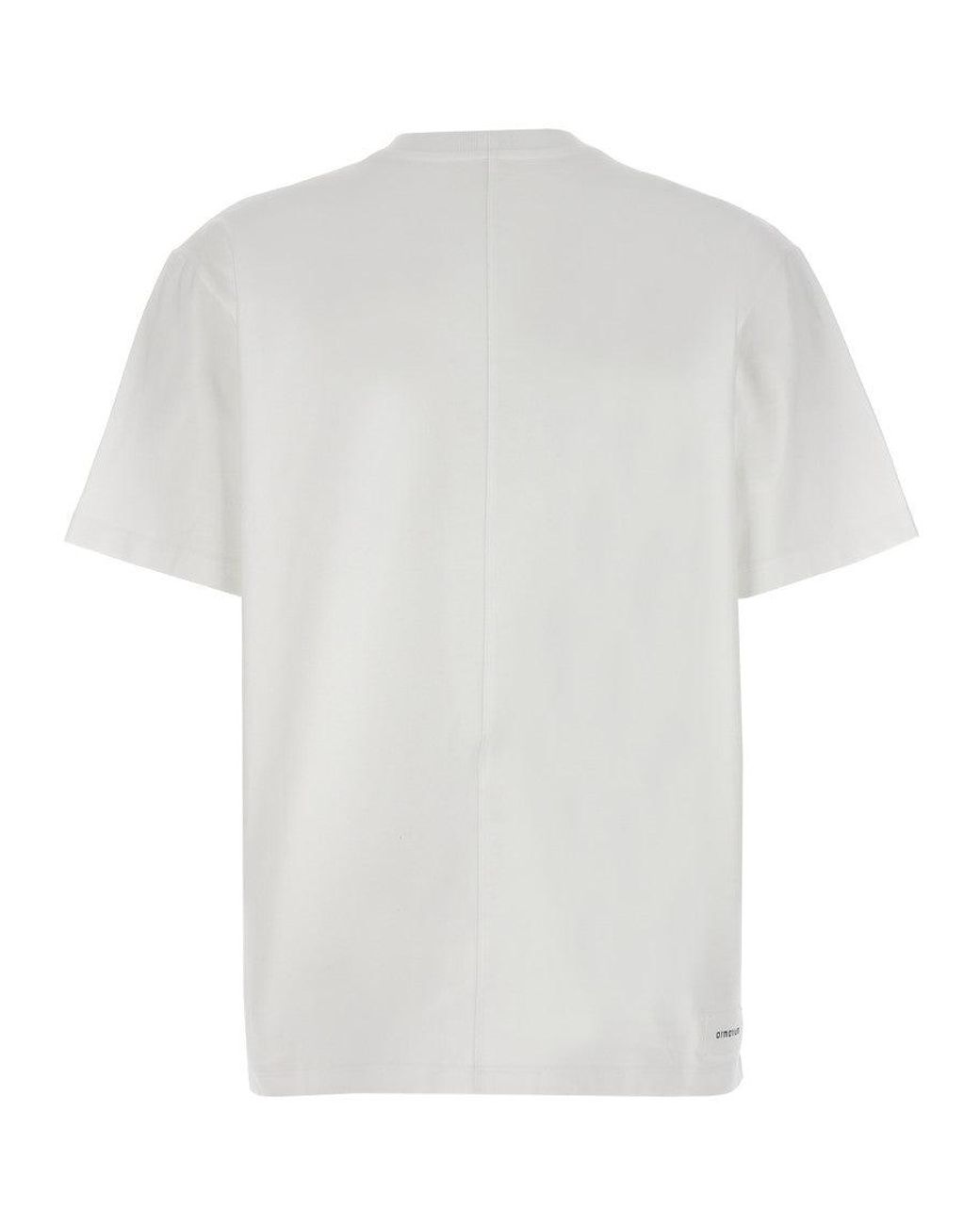 ARMARIUM White Solid Crew Neck T-Shirt