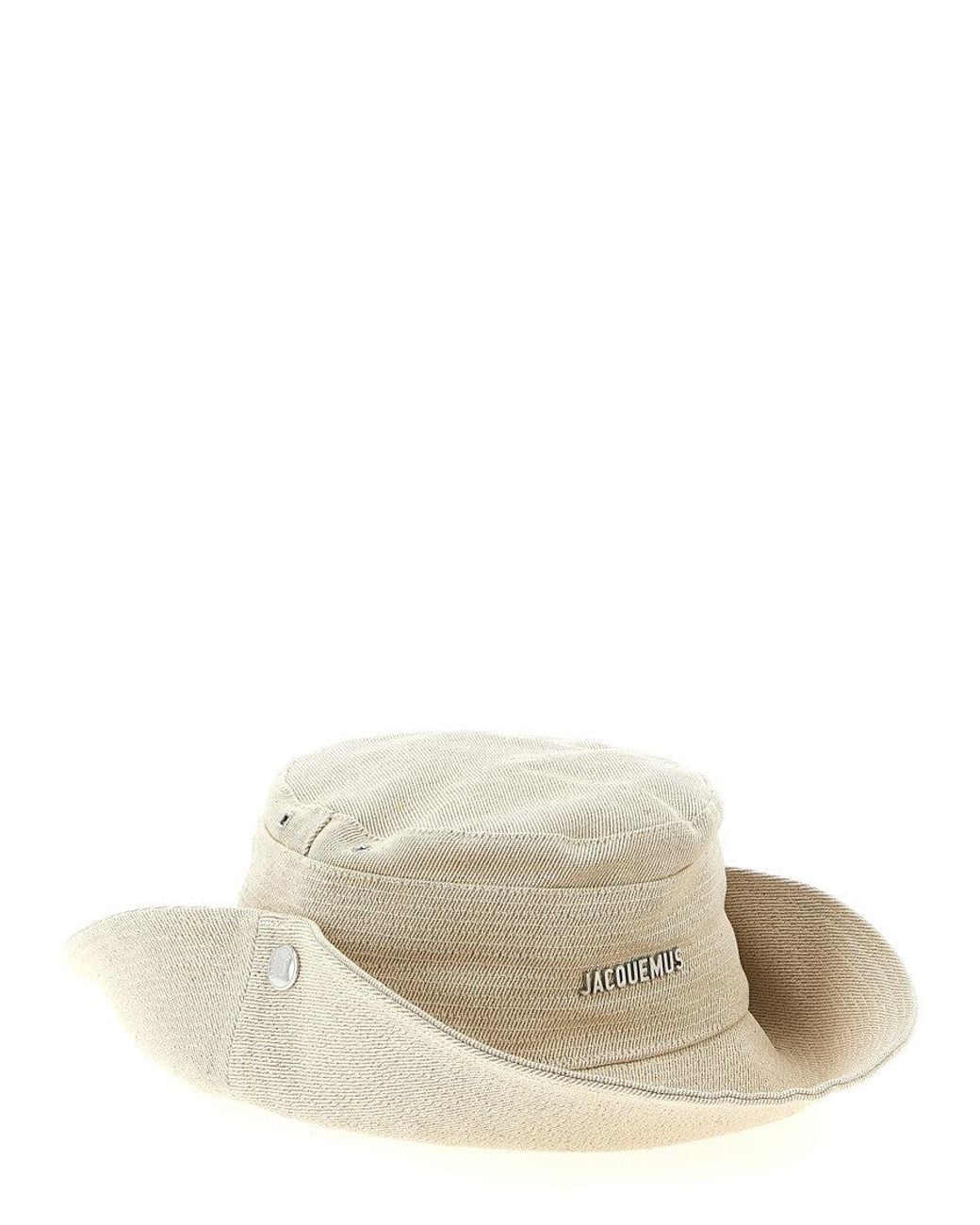 Jacquemus White Bucket Hat for men