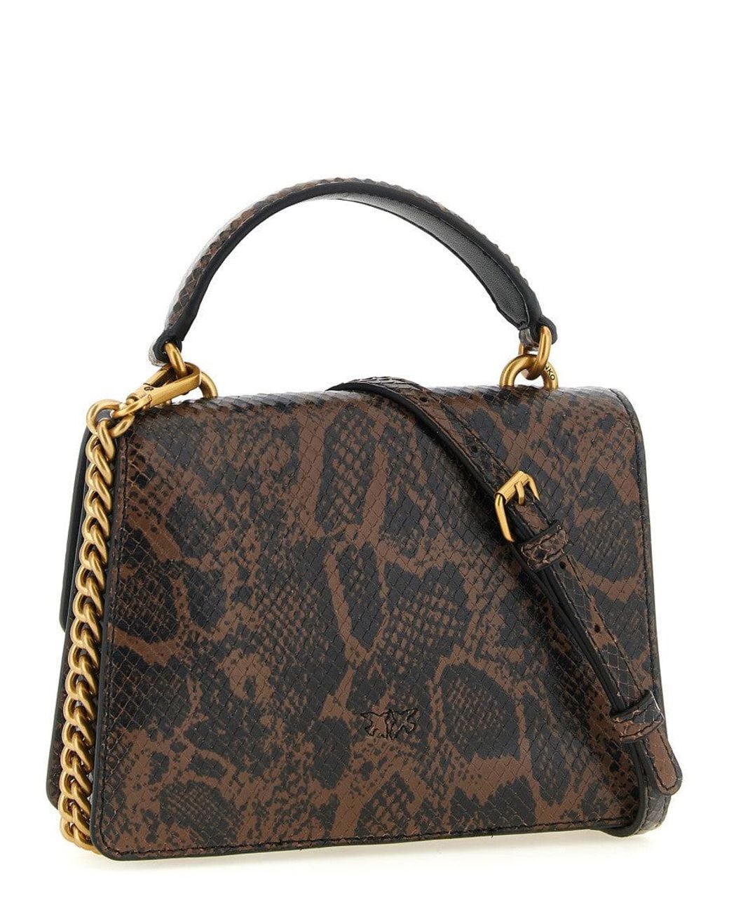 Pinko Black Dark Love One Mini Satchel