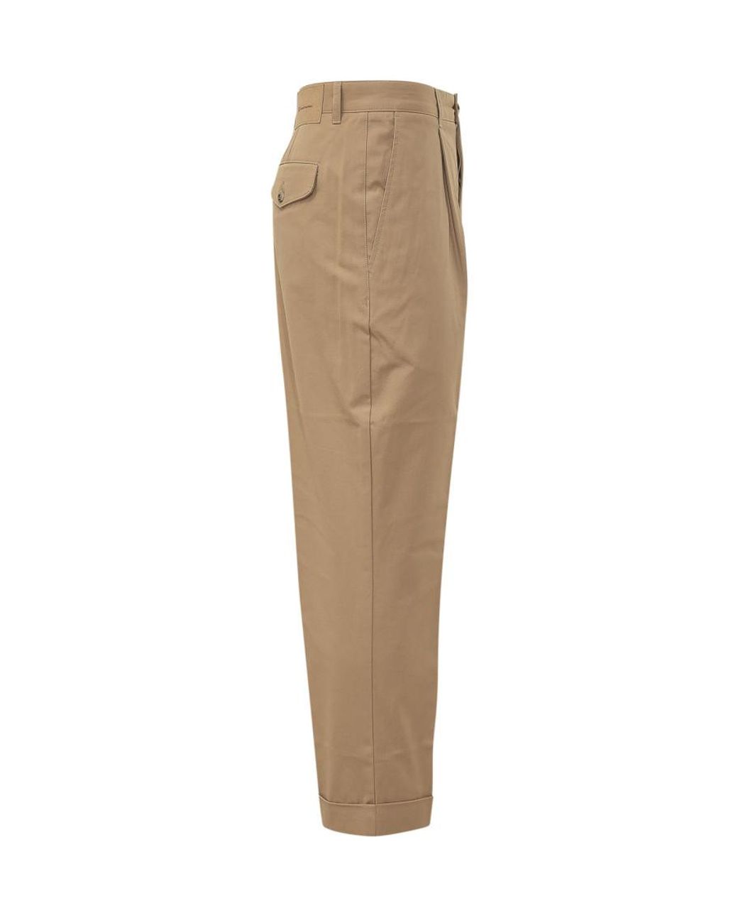 AMI Natural Solid Chino Trousers for men