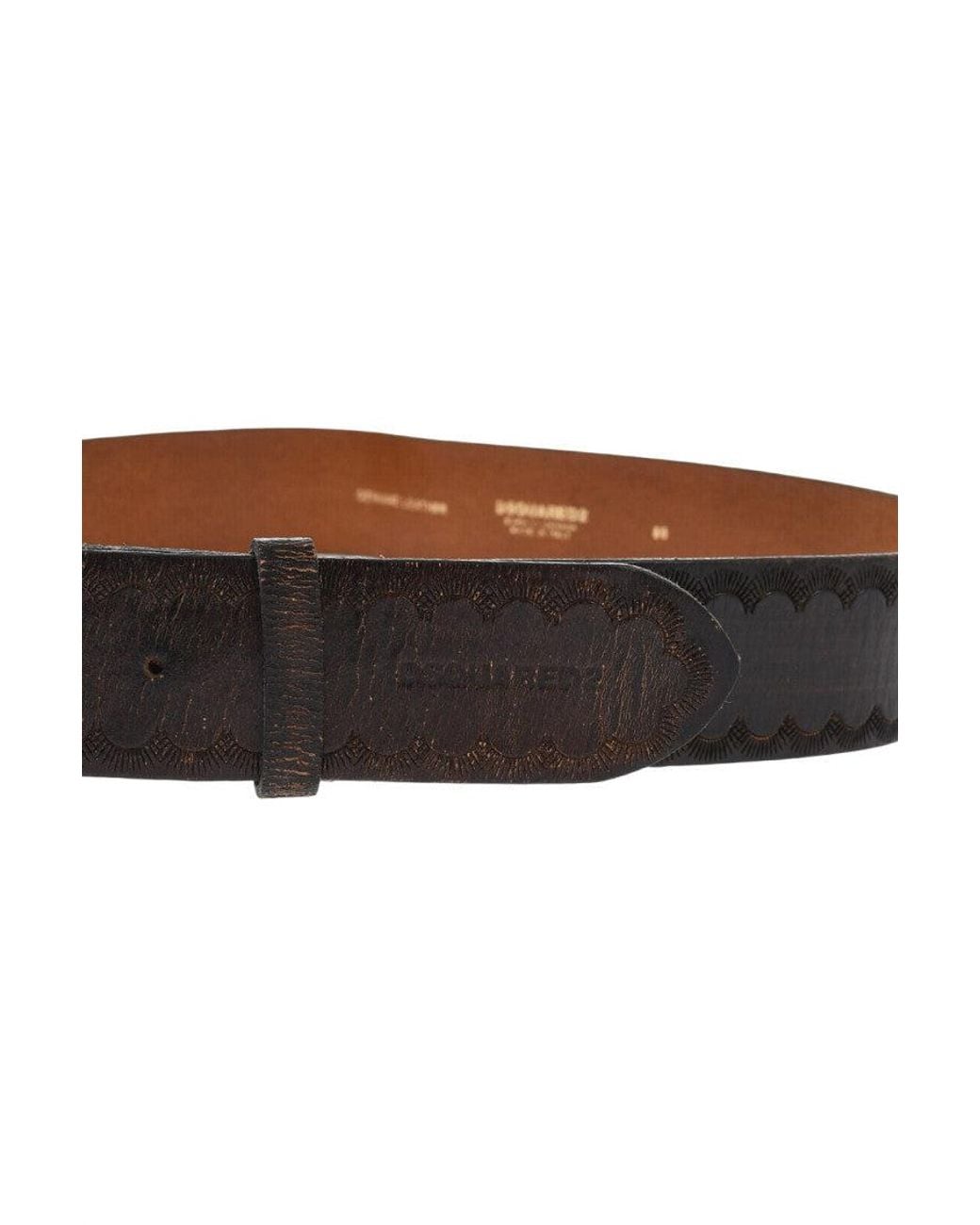 DSquared² Brown Embellished Casual Belt