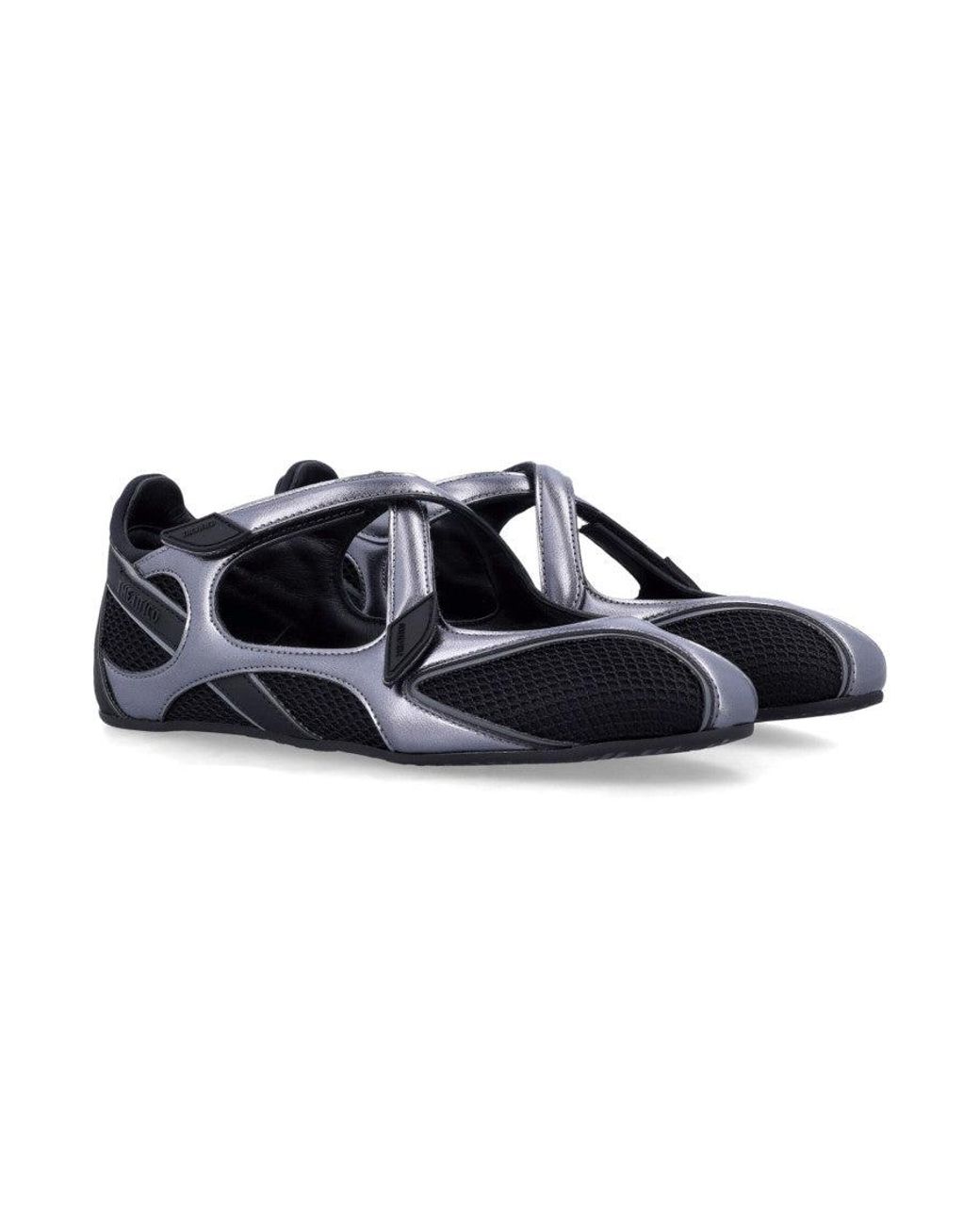 The Attico Blue Floor 1 Mesh Ballerina