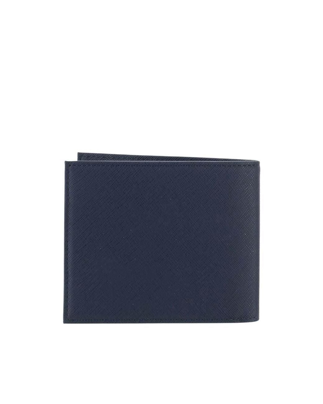 Emporio Armani Blue Logo Wallet for men