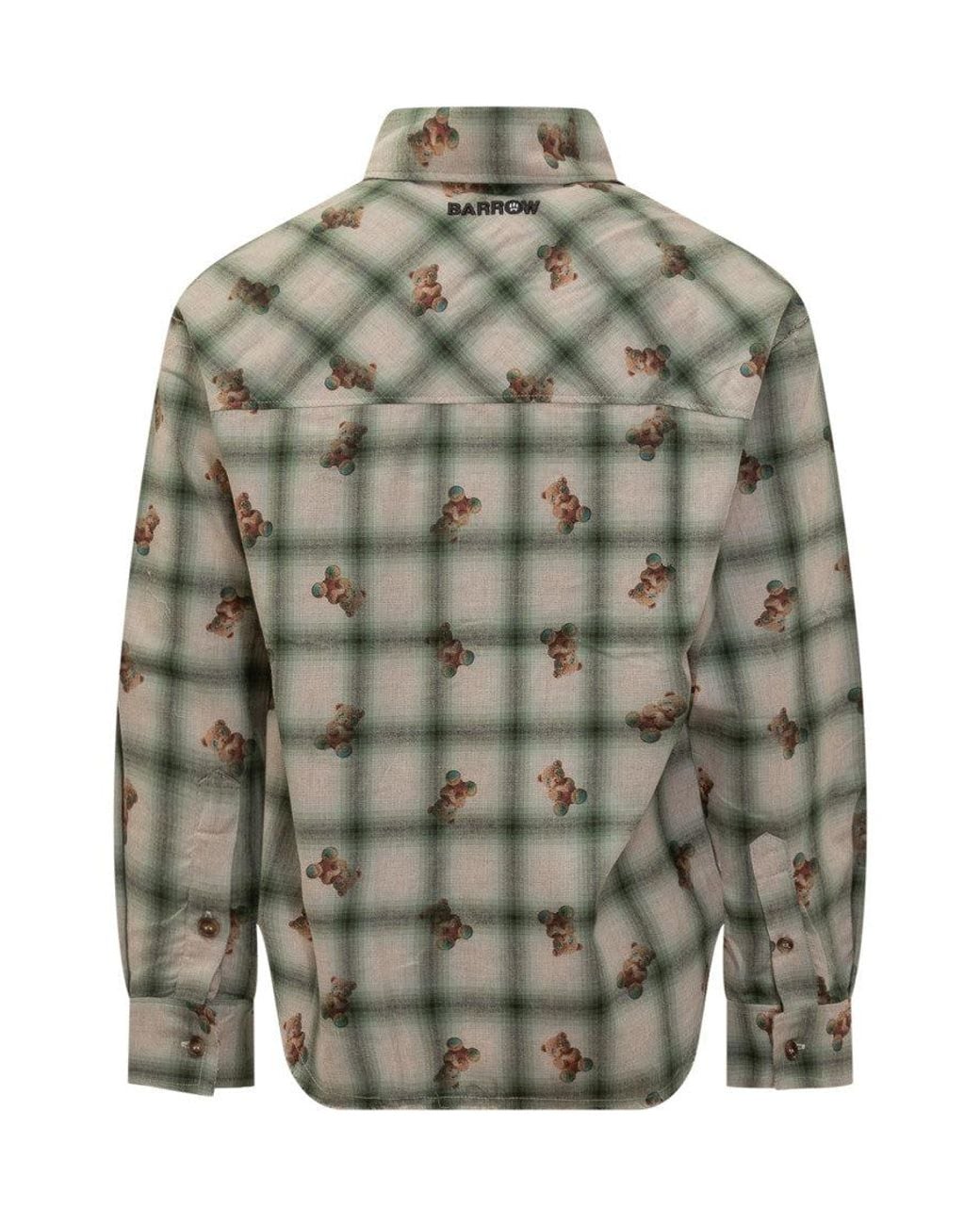 Barrow Gray Regular Checks Shirt for men