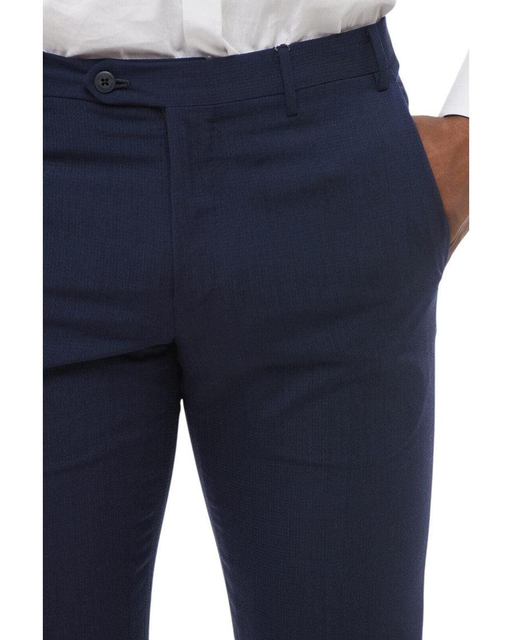 Corneliani Blue Tailored Trousers for men