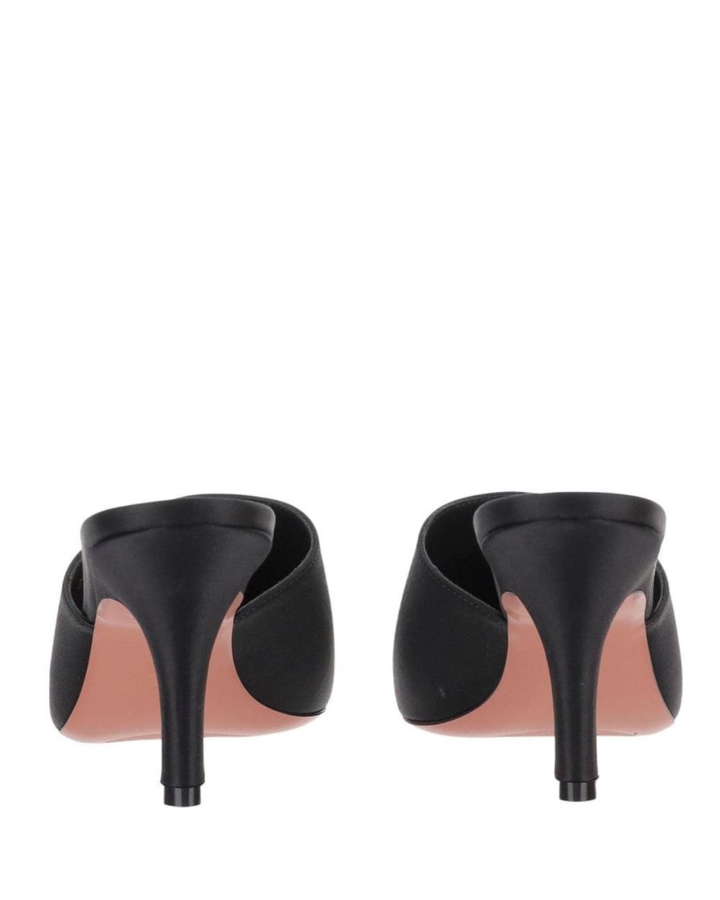 AMINA MUADDI Black Pointed-Toe Jamie Mules