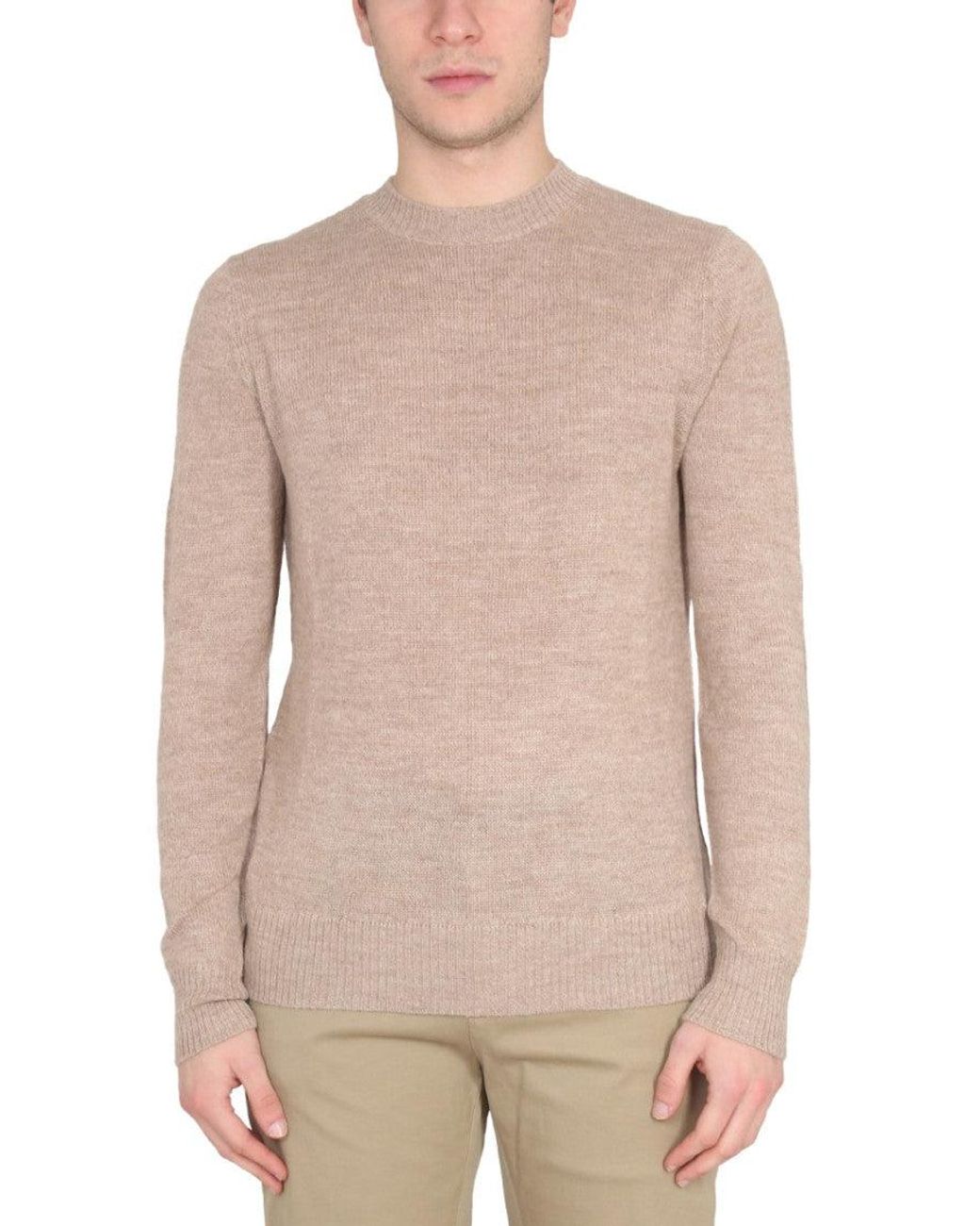 Ballantyne Natural Crew Neck Sweaters for men