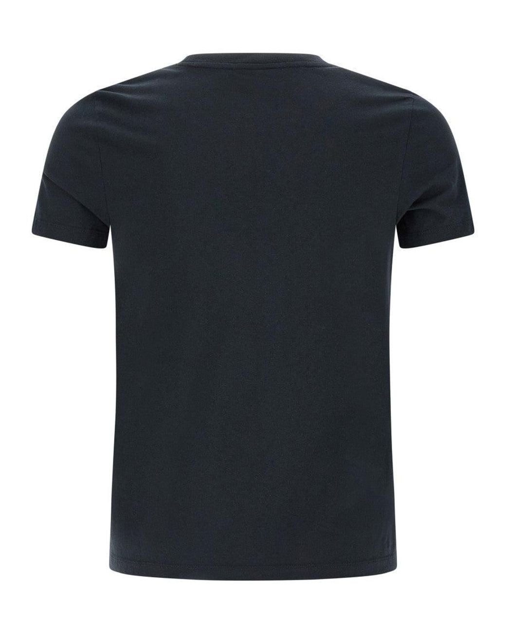 Maison Kitsuné Black Dark 'Double Fox Head' T-Shirt for men