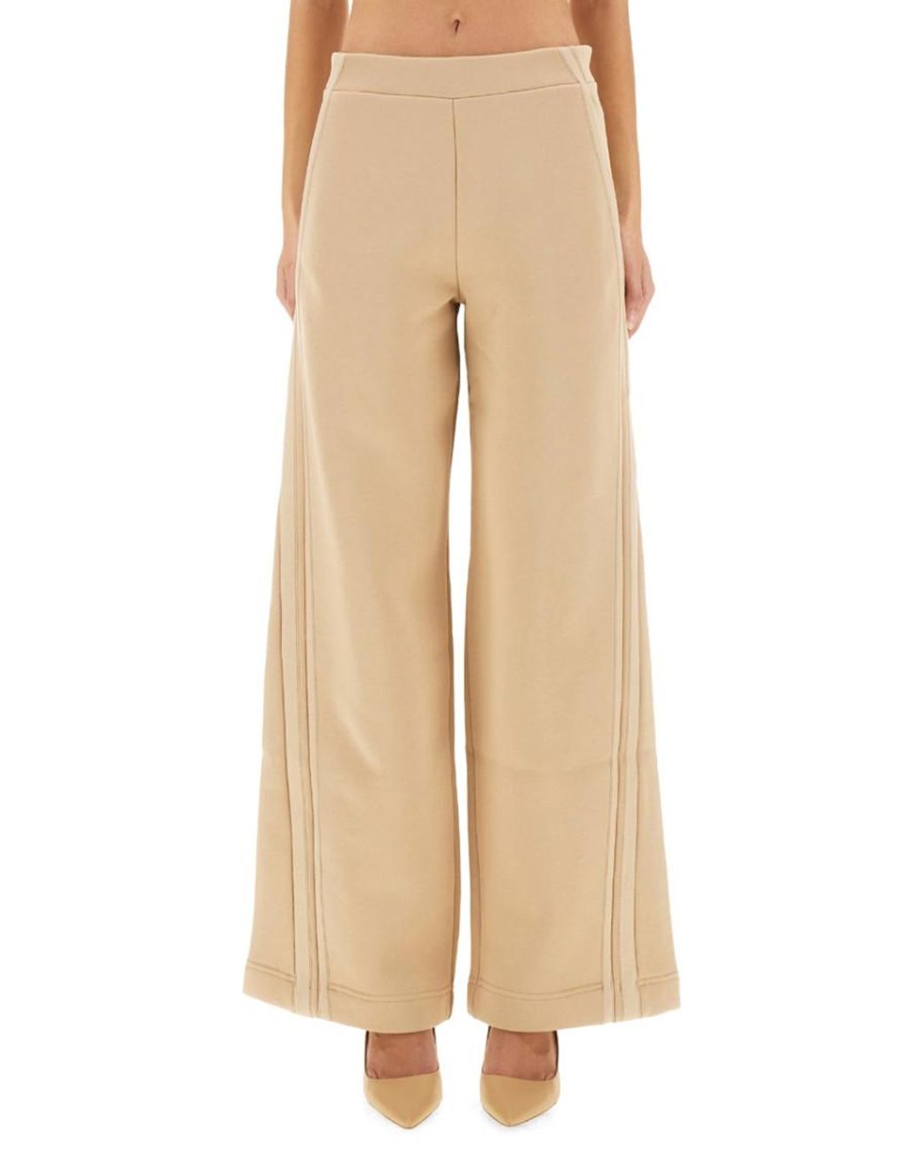 Max Mara Natural Loose Flat Front Pant