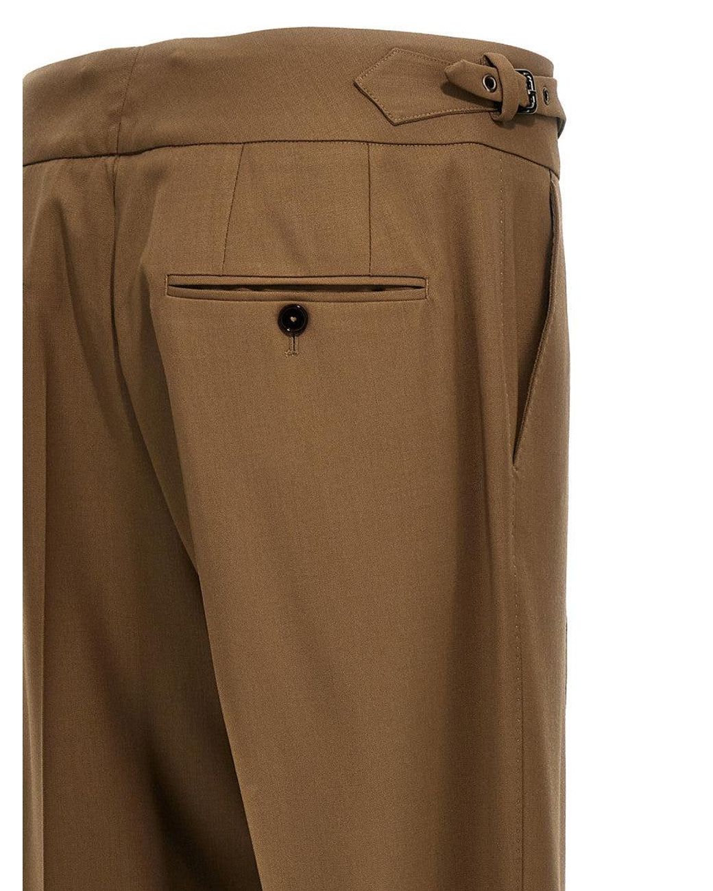 Dolce & Gabbana Brown Tailored Trousers for men