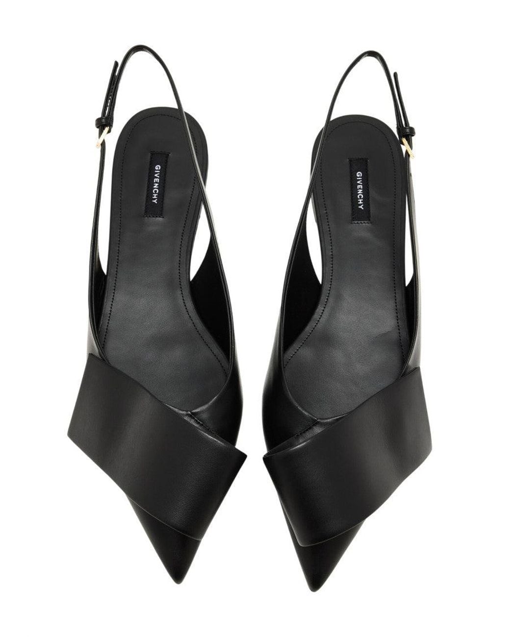 Givenchy Black Ribbon Ballet Flats