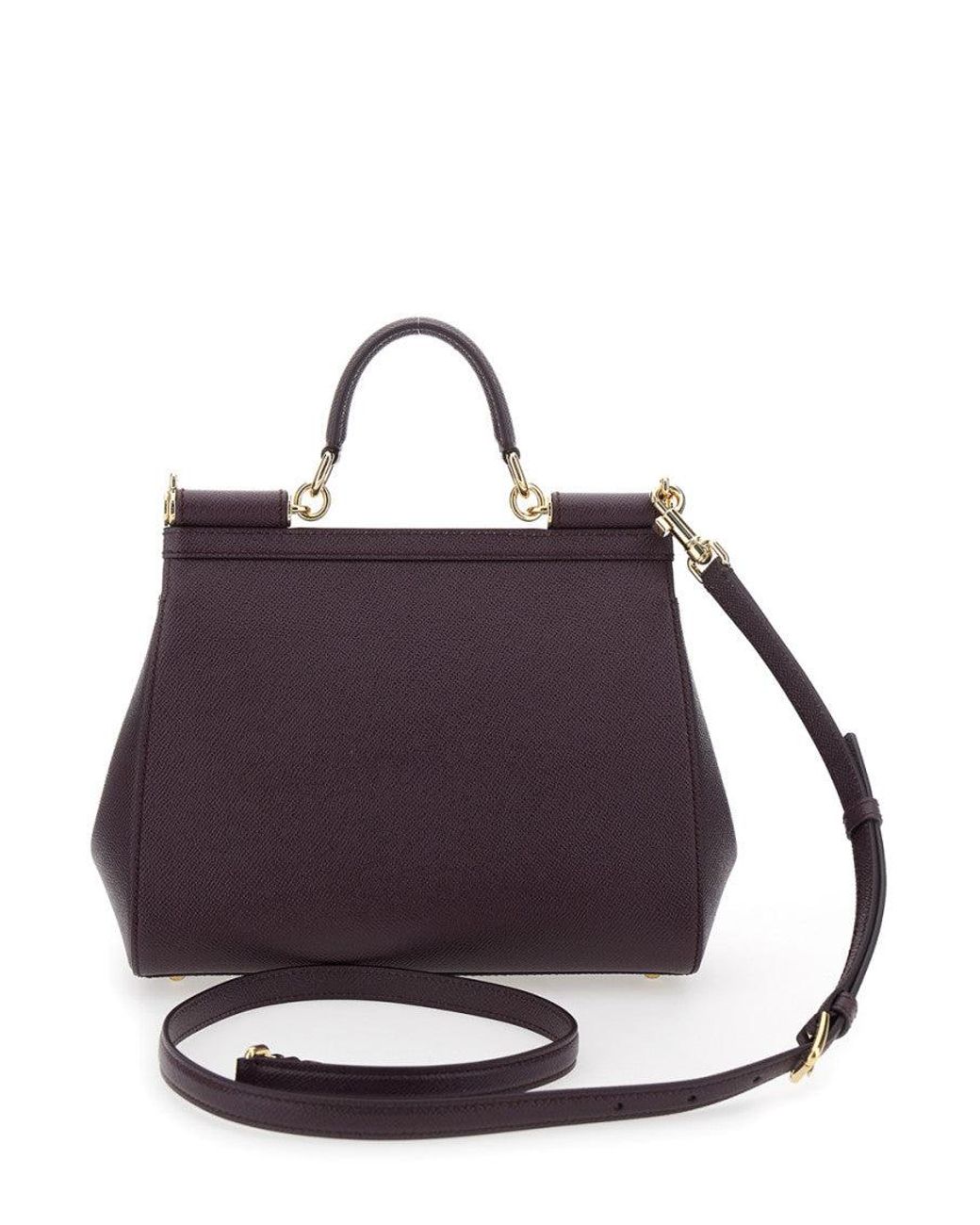 Dolce & Gabbana Purple Sicily Large Satchel