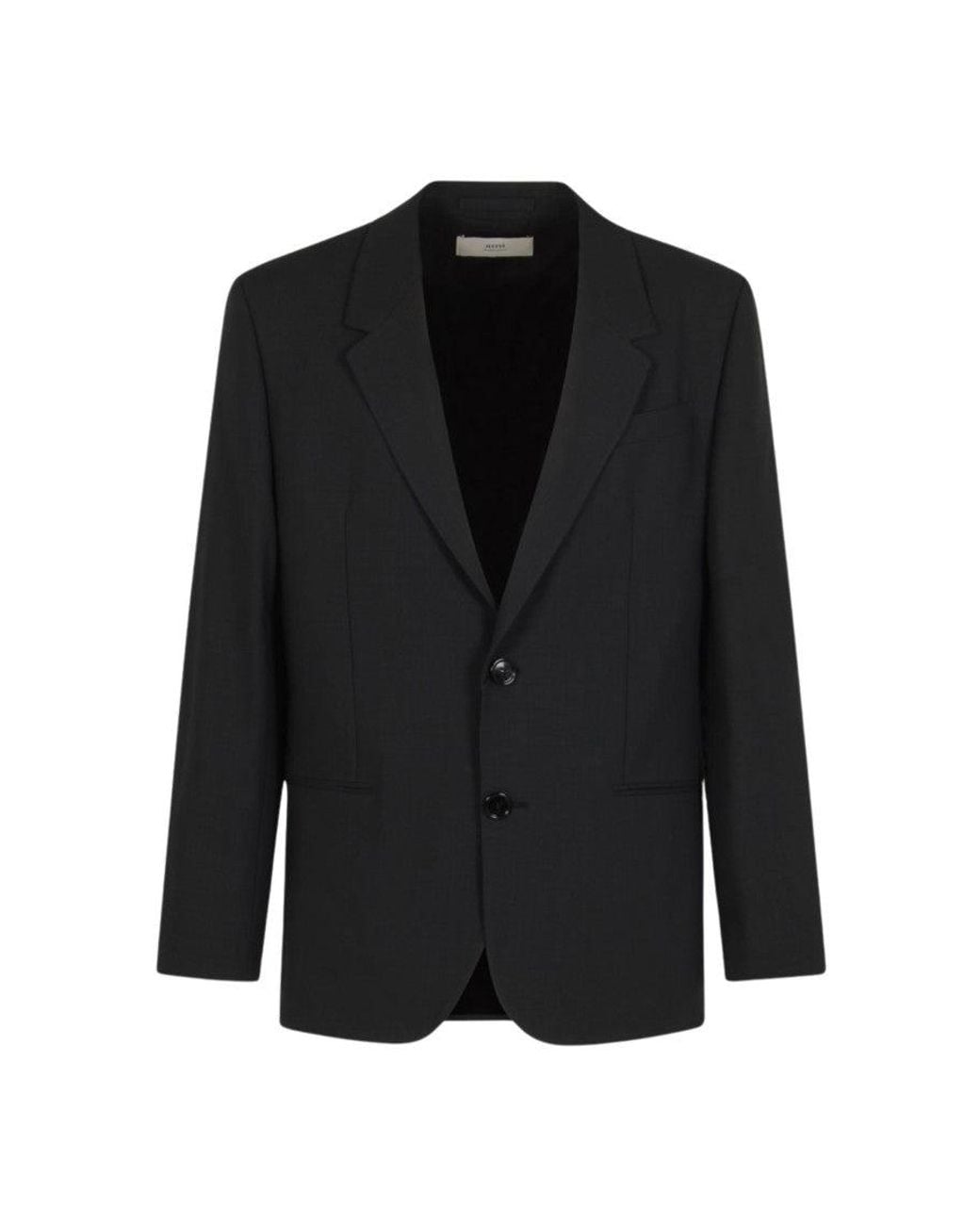 AMI Black Single-Breasted Blazer for men