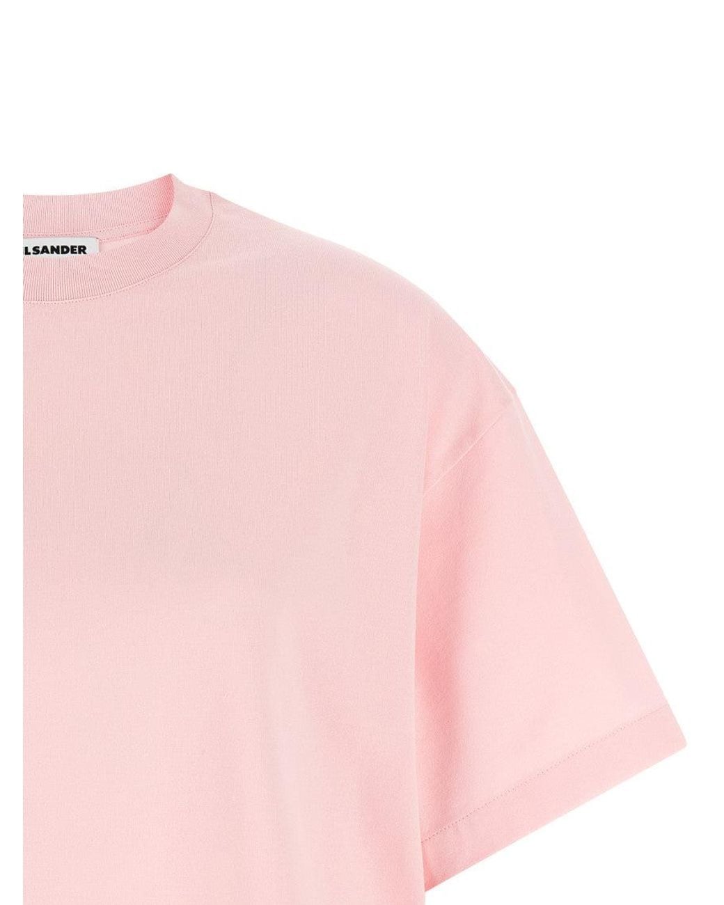Jil Sander Pink Cotton T-Shirt