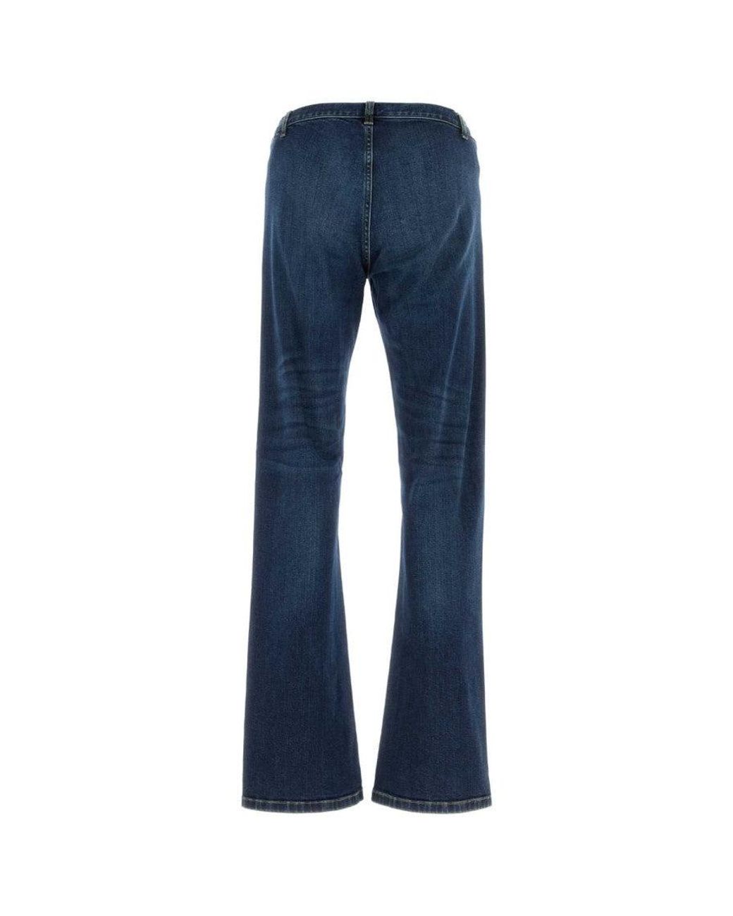 Gucci Blue Mid Rise Jeans for men