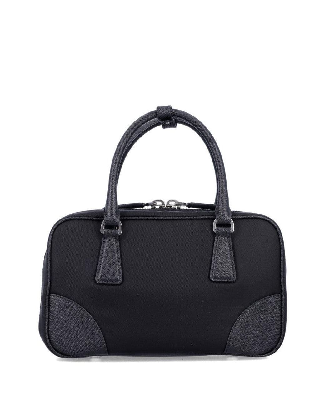 Prada Black Embroidered Detailing Mini Bag