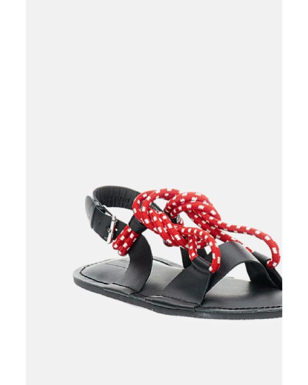 Plan C White Cord Sandals