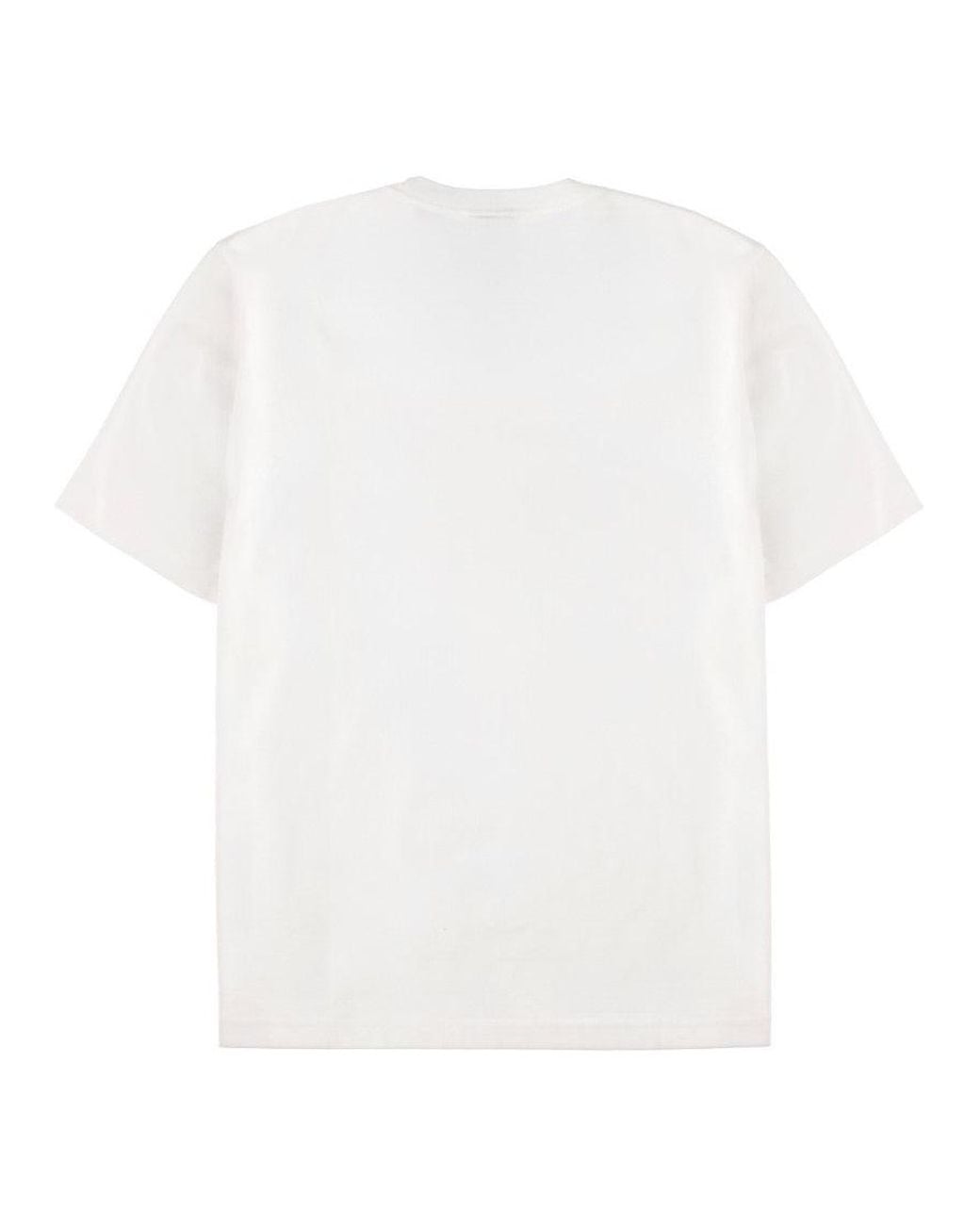 Paul Smith White Graphic Crew Neck T-Shirt for men