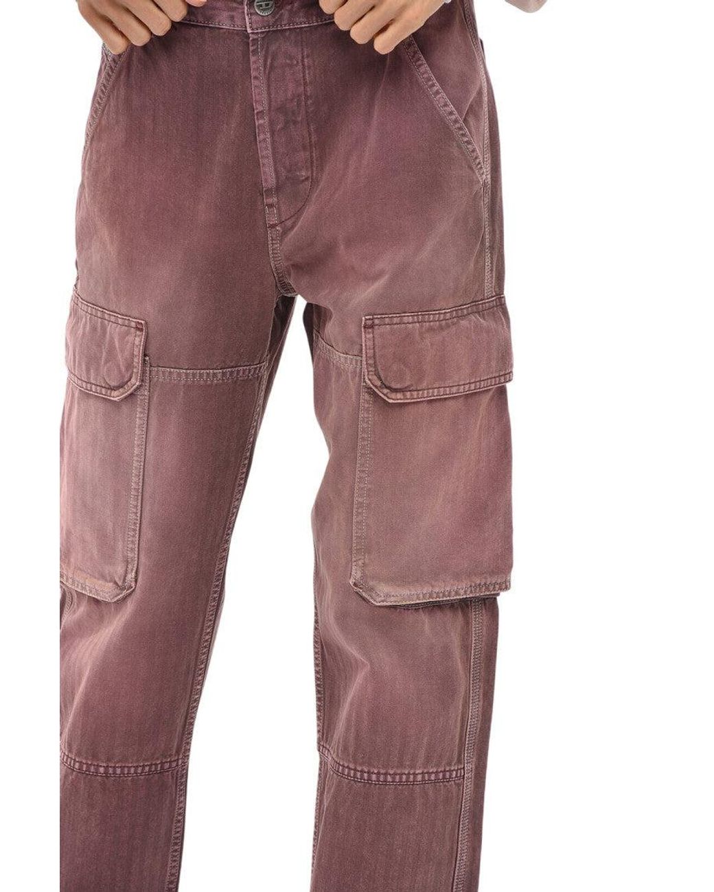 DIESEL Brown Regular Mid Rise Jeans