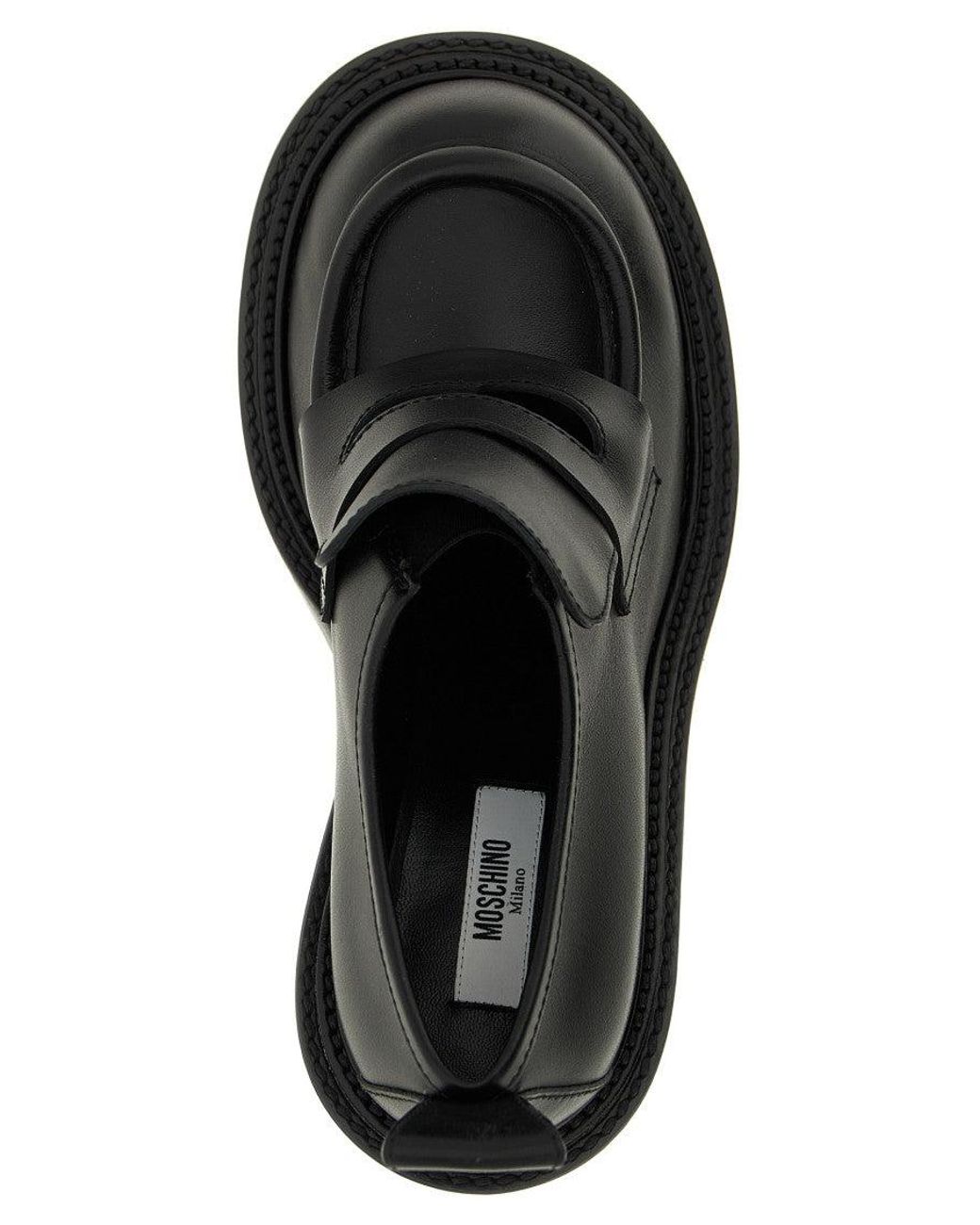 Moschino Black Olivia Loafers
