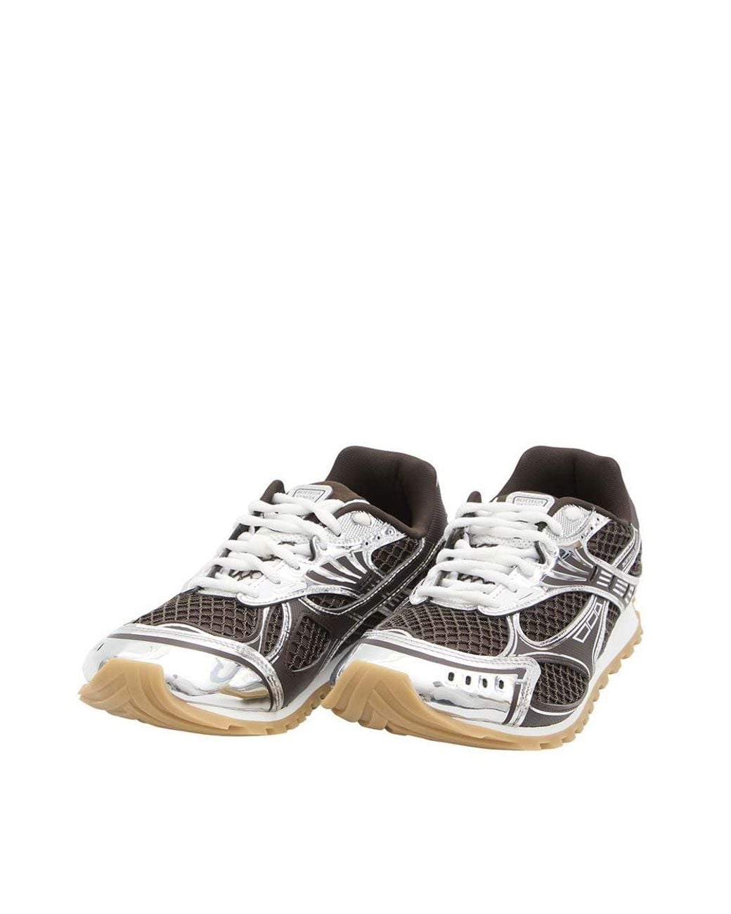 Bottega Veneta White Textured Fondant Orbit Sneakers for men